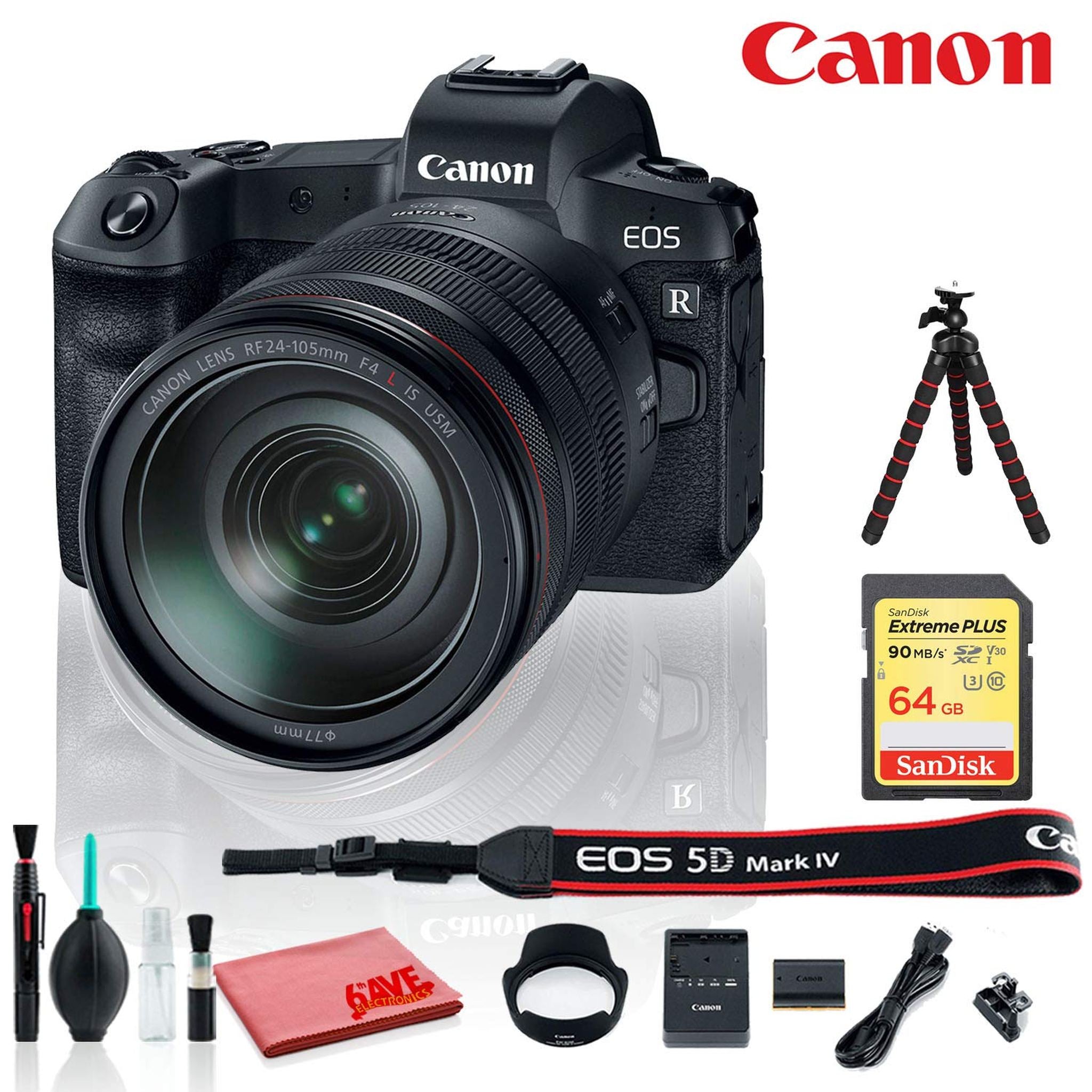 Canon EOS RP Mirrorless Digital Camera with RF 24-105 F4 L is USM Lens International Model Standard Bundle Canon