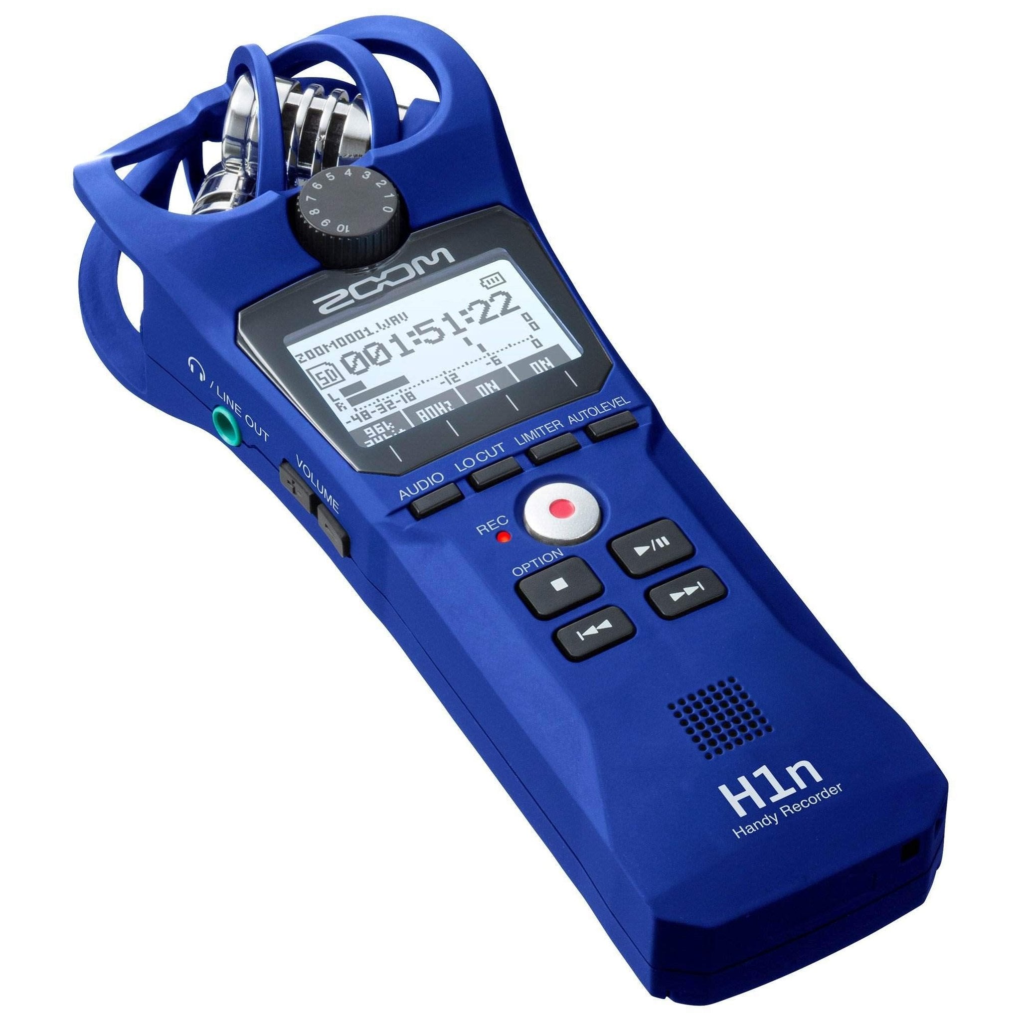 Zoom H1n Handy Recorder Blue Edition Zoom