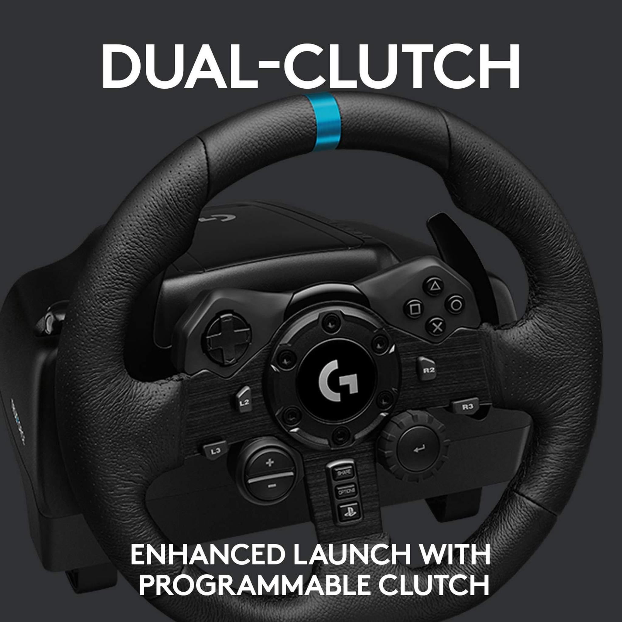 Logitech G923 Racing Wheel and Pedals For PC, PS4, PS5 with Accessories Logitech