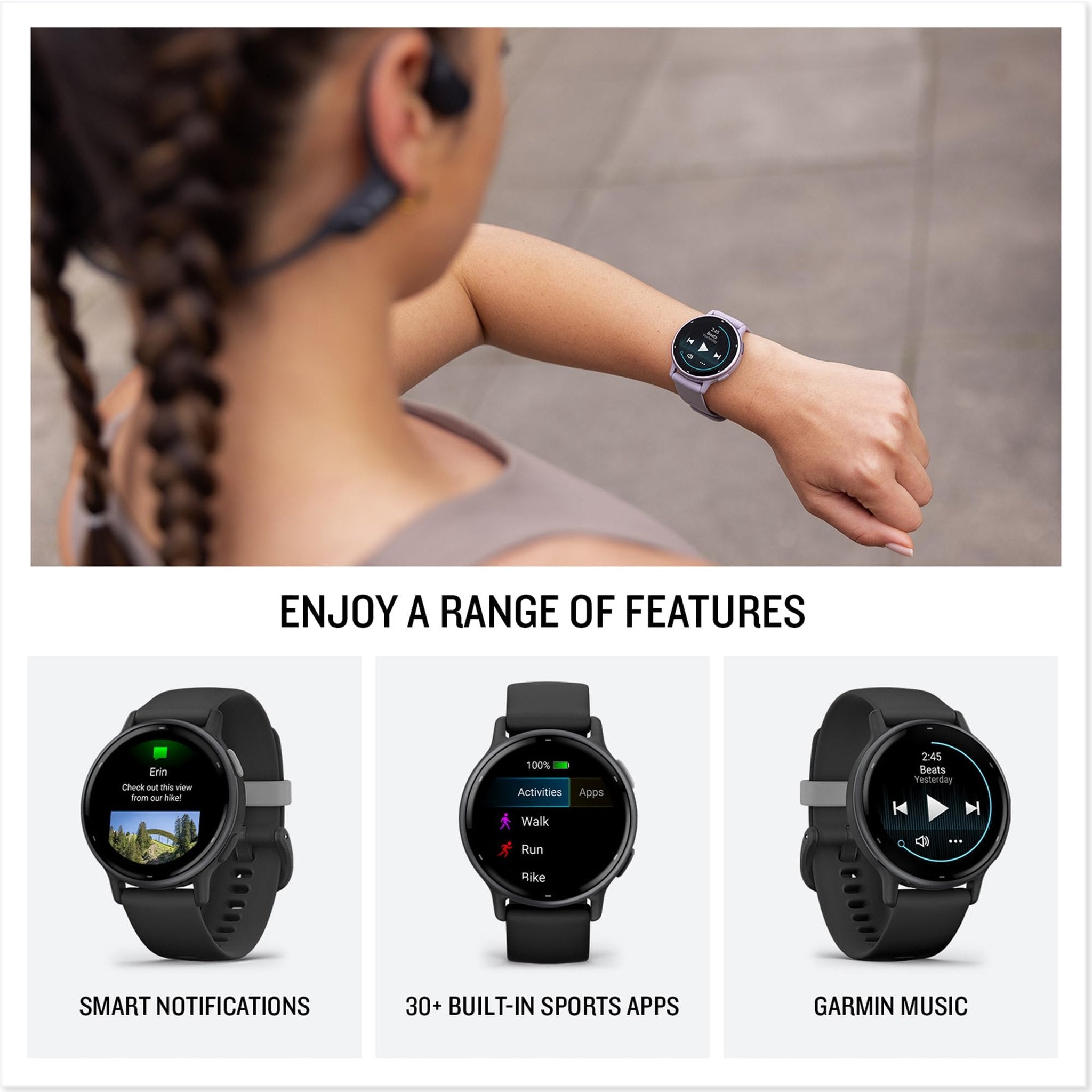 Garmin vívoactive 5, Health and Fitness GPS Smartwatch, AMOLED Display, Up to 11 Days of Battery, Ivory Garmin