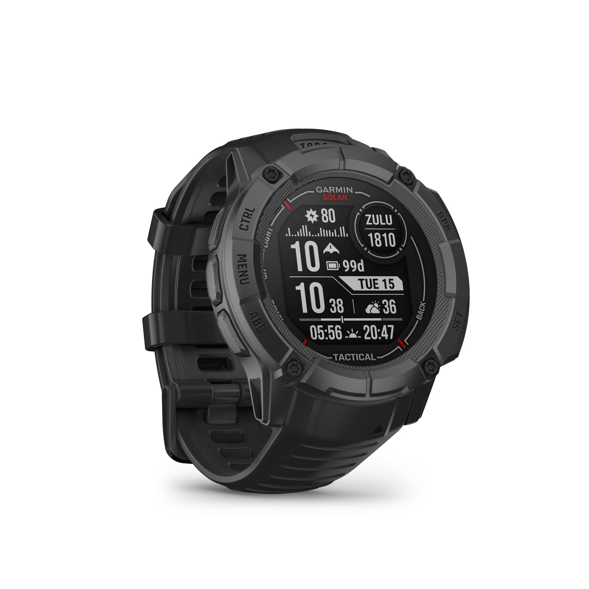 Garmin Instinct 2X Solar - Tactical Edition, Rugged GPS Smartwatch, Black Garmin