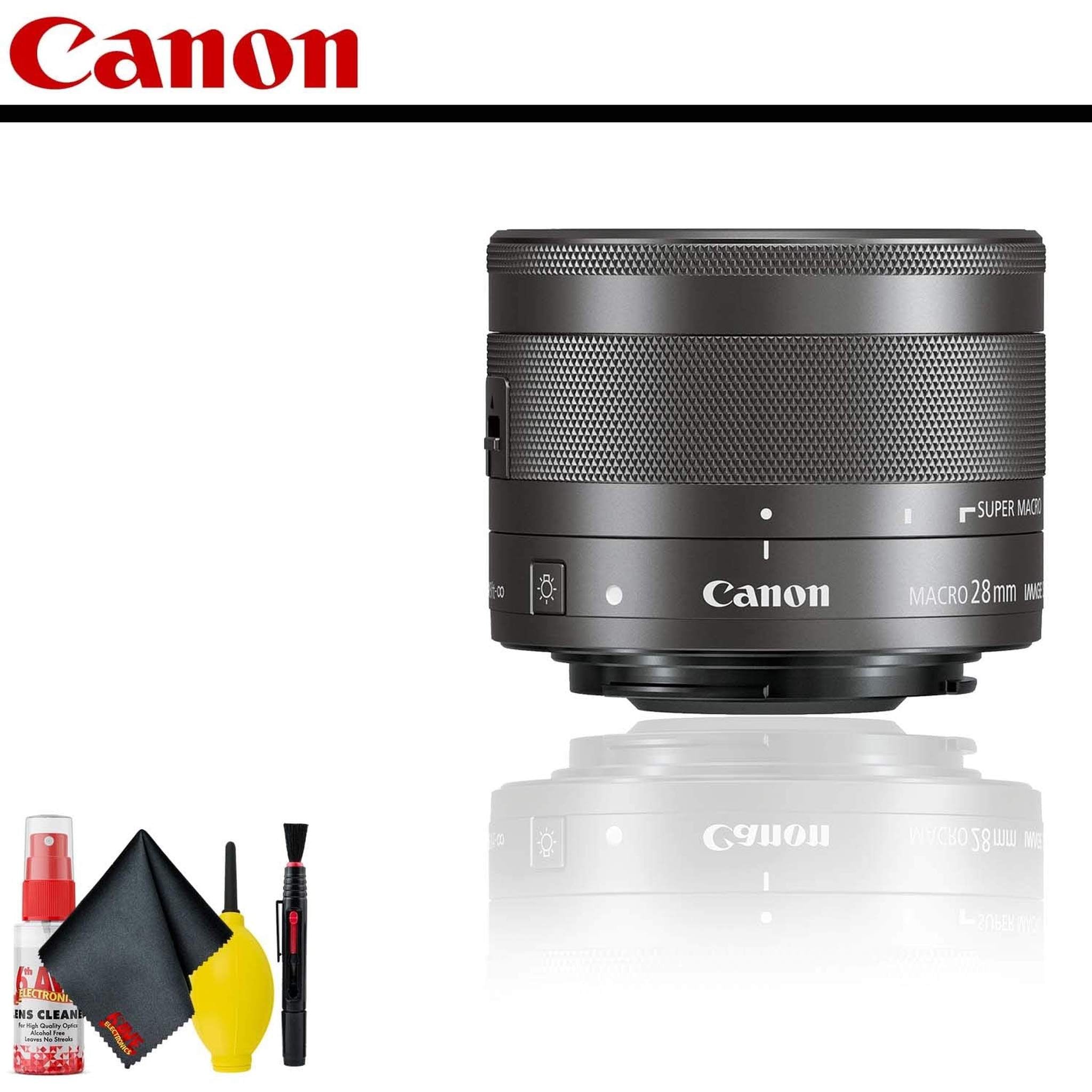 Canon EF-M 28mm f/3.5 Macro IS STM Lens With Cleaning Kit Canon