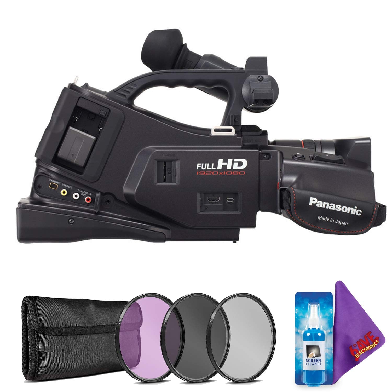 Panasonic AG-AC7 Shoulder-Mount AVCHD Camcorder + Creative Filter Kit Panasonic