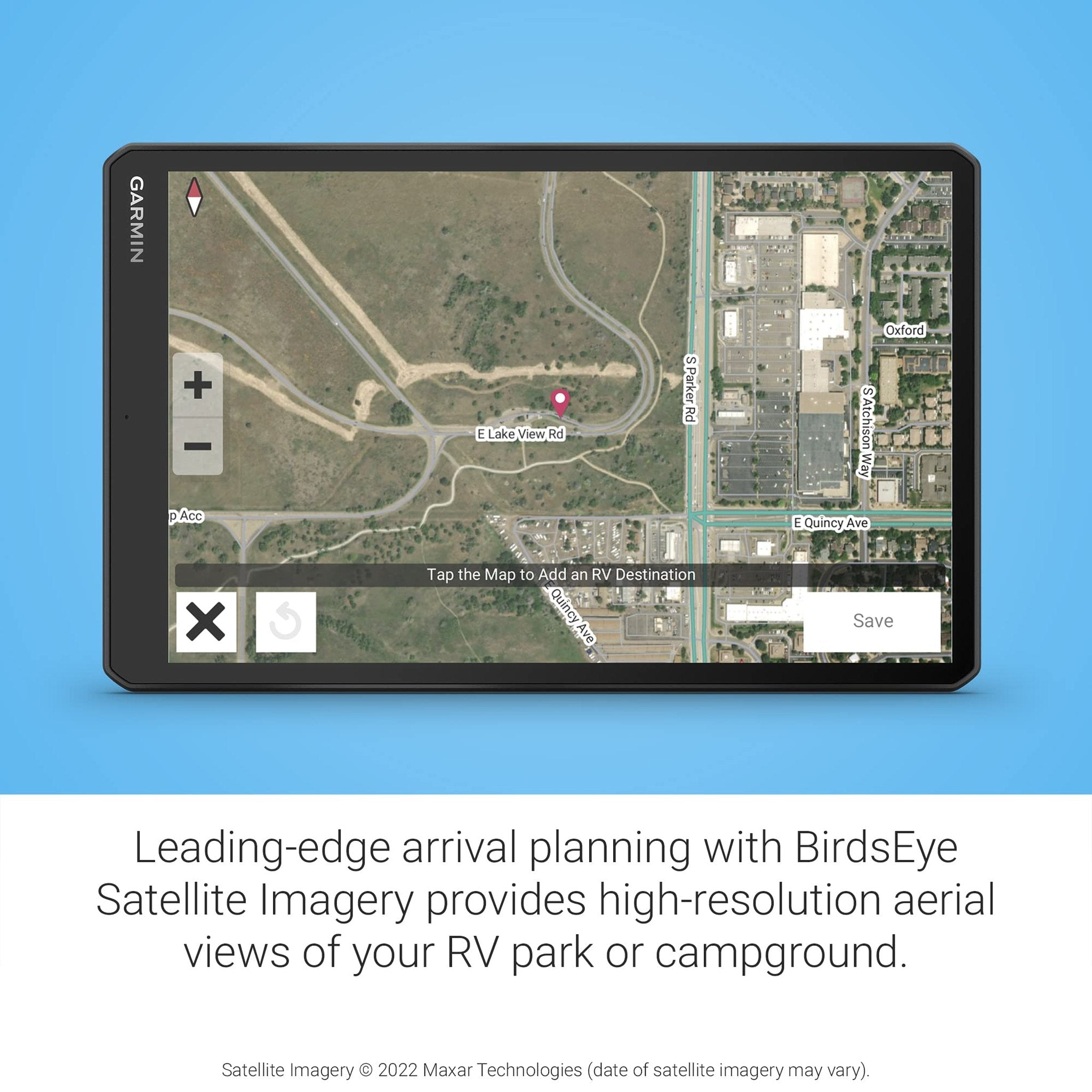 Garmin RV 1095, Extra-Large, Easy-to-Read 10” GPS RV Navigator, Custom RV Routing, High-Resolution Birdseye Satellite Imagery, Directory of RV Parks and Services, Landscape or Portrait View Display Garmin