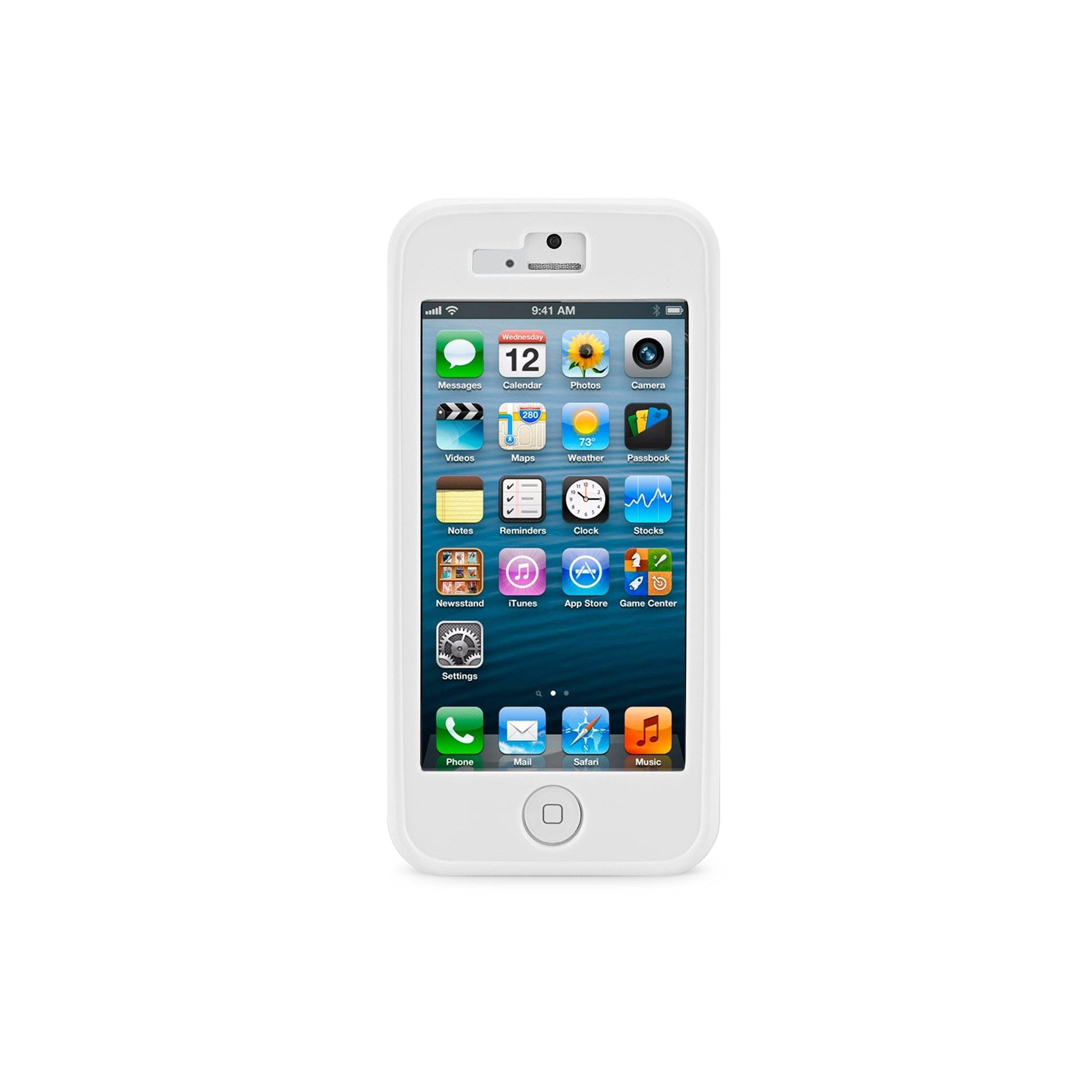 iLuv ICA7H328WHT Twain Two-Part Dual Protection Case for Apple iPhone 5 - 1 Pack - Retail Packaging - White iLuv