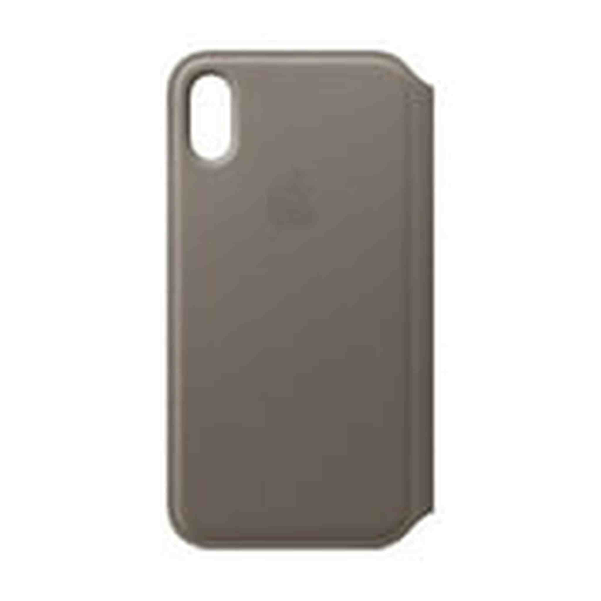 Apple Leather Folio for iPhone X - Taupe Apple