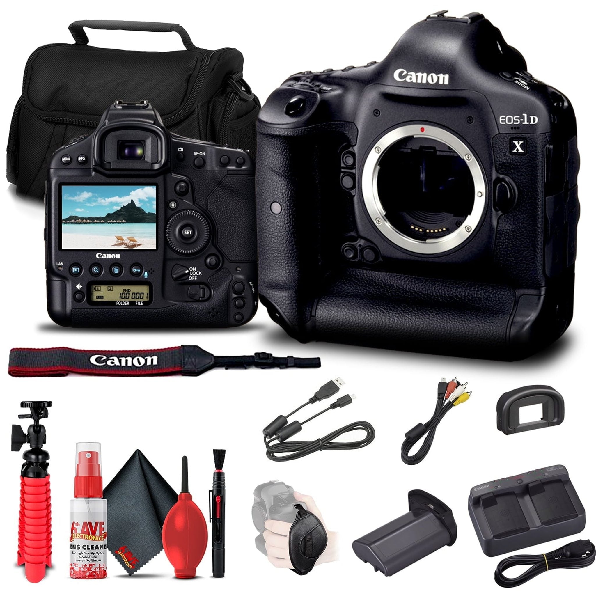 Canon EOS-1D X DSLR Camera Body 5253B002 + Case Bundle Canon