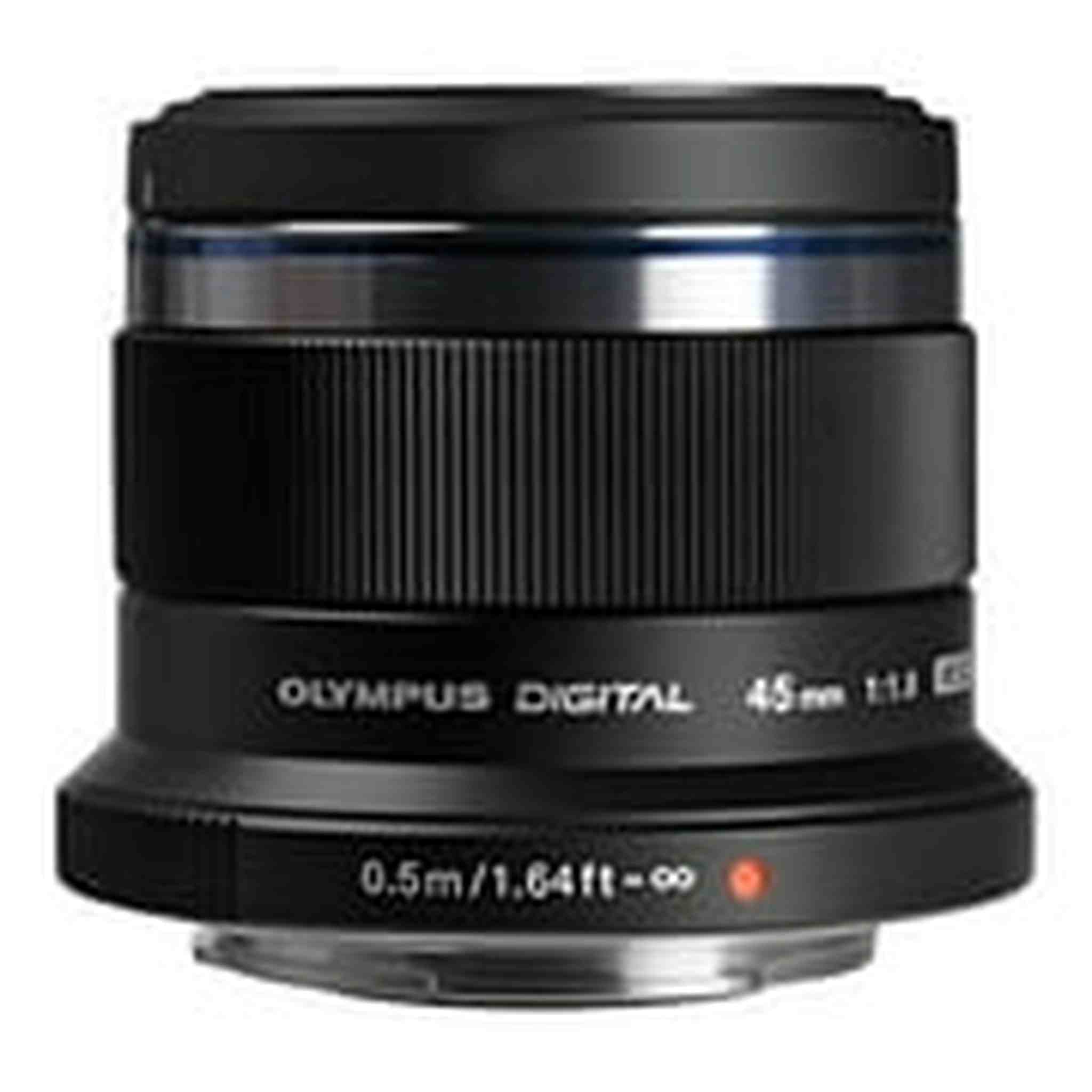 Olympus M.Zuiko Digital 45mm F1.8 Lens, for Micro Four Thirds Cameras Black Olympus