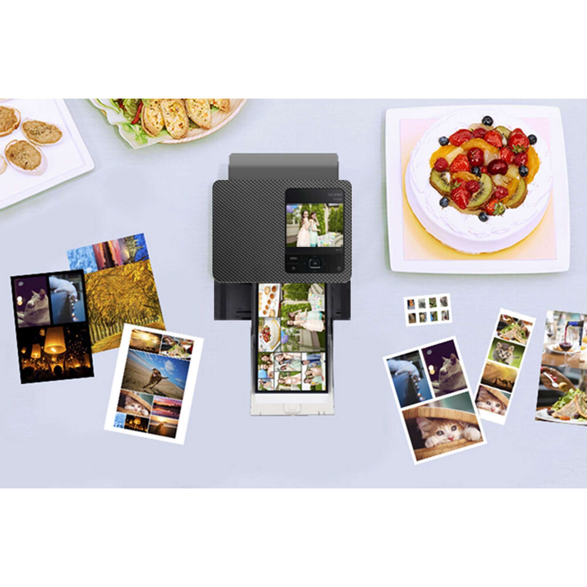 Canon SELPHY CP1500 Photo Printer Black + Canon RP-108 Color Ink and Paper Set + More Bundle Canon