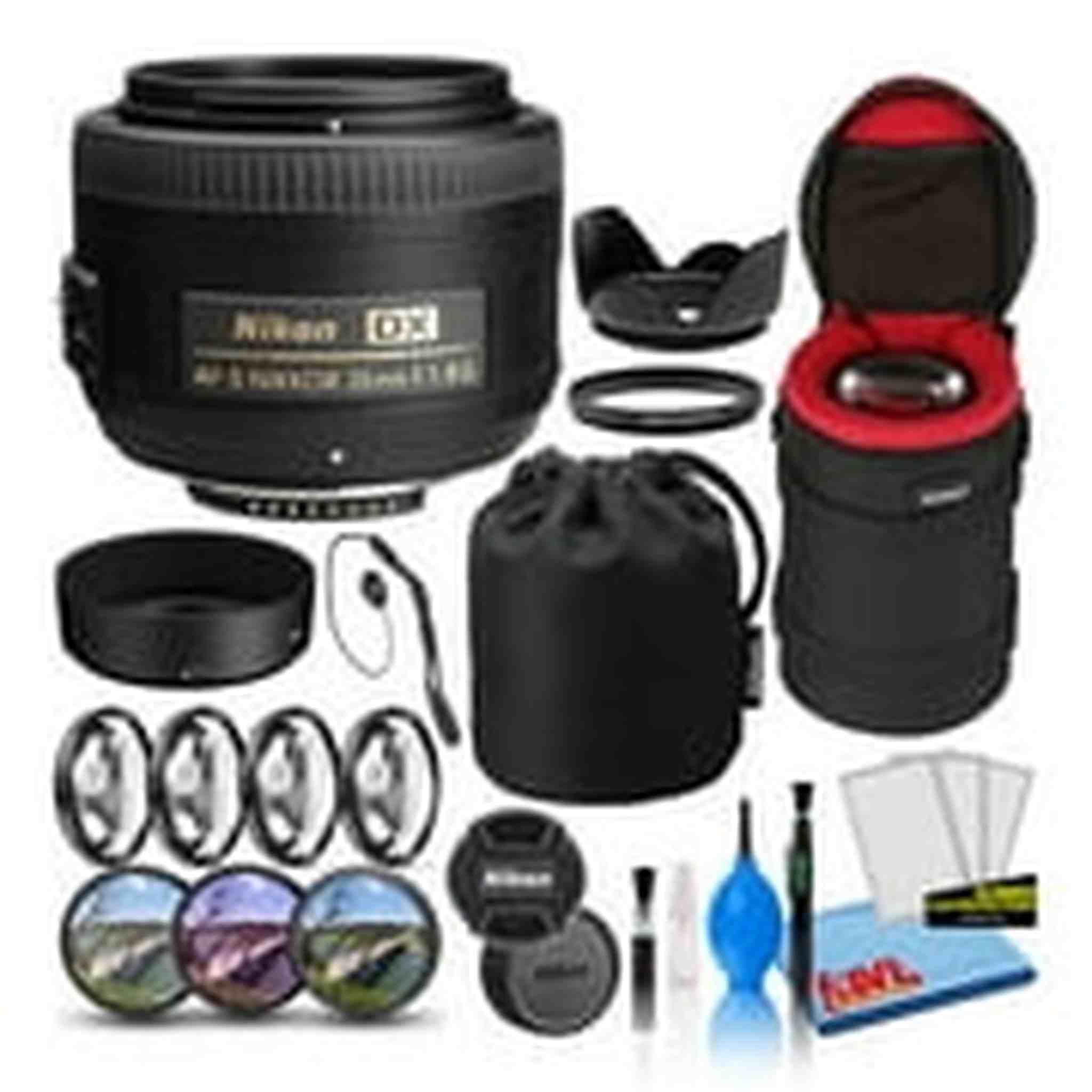 Nikon AF-S DX 35mm f/1.8G Prime Lens 2183 Intl Model Bundle Nikon