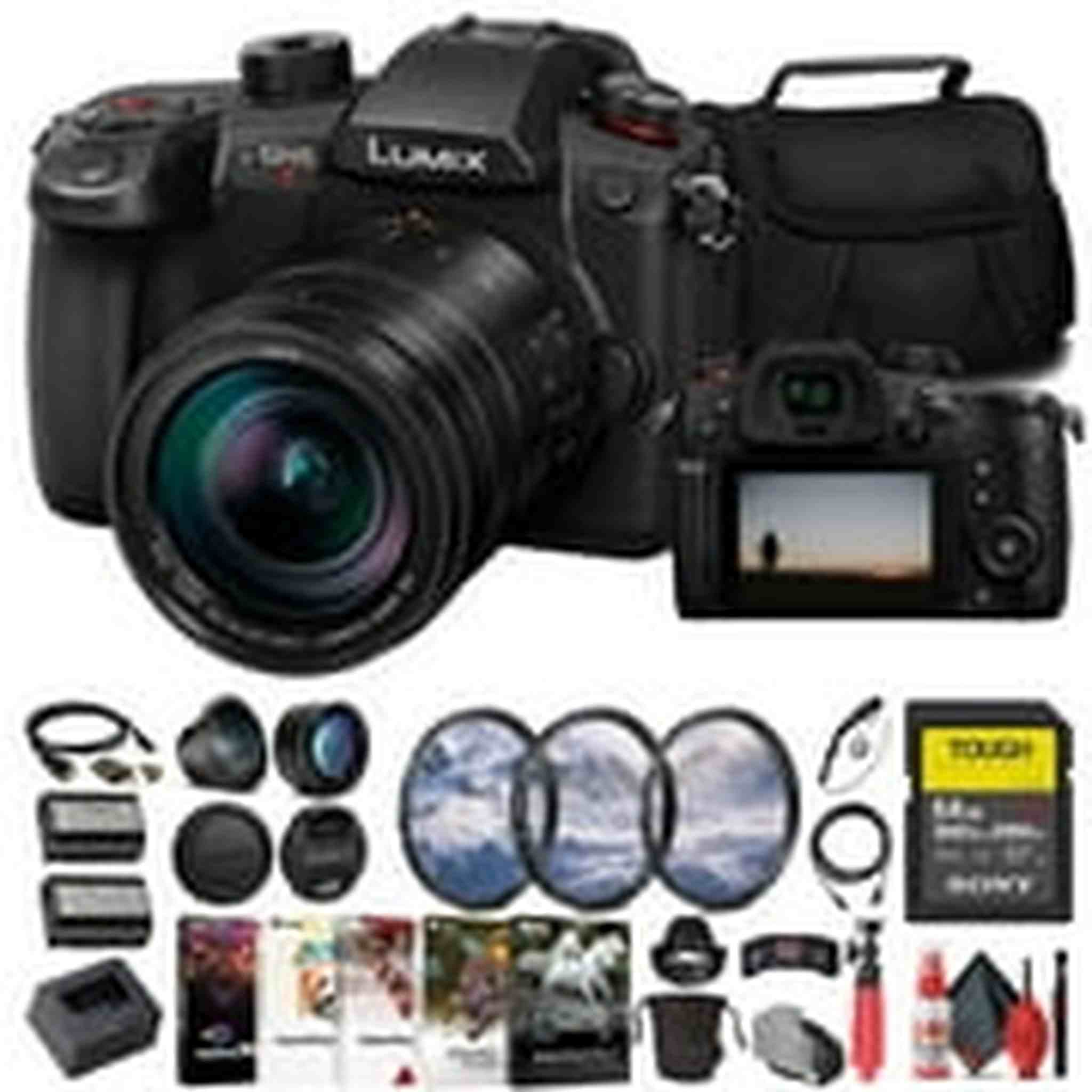 Panasonic Lumix GH5 II Mirrorless Camera W/ 12-60mm Lens + 64GB Card Starter Bundle Panasonic