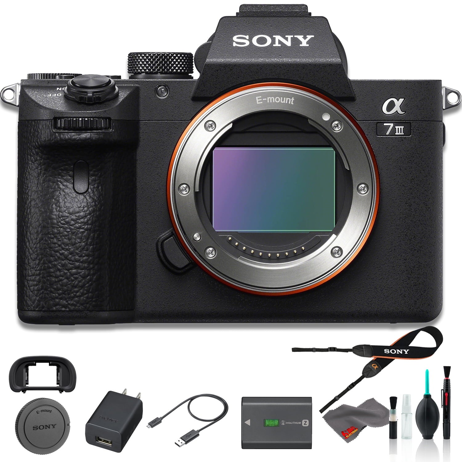 Sony Alpha a7 III Mirrorless Digital Camera Body Only - Base Bundle Sony