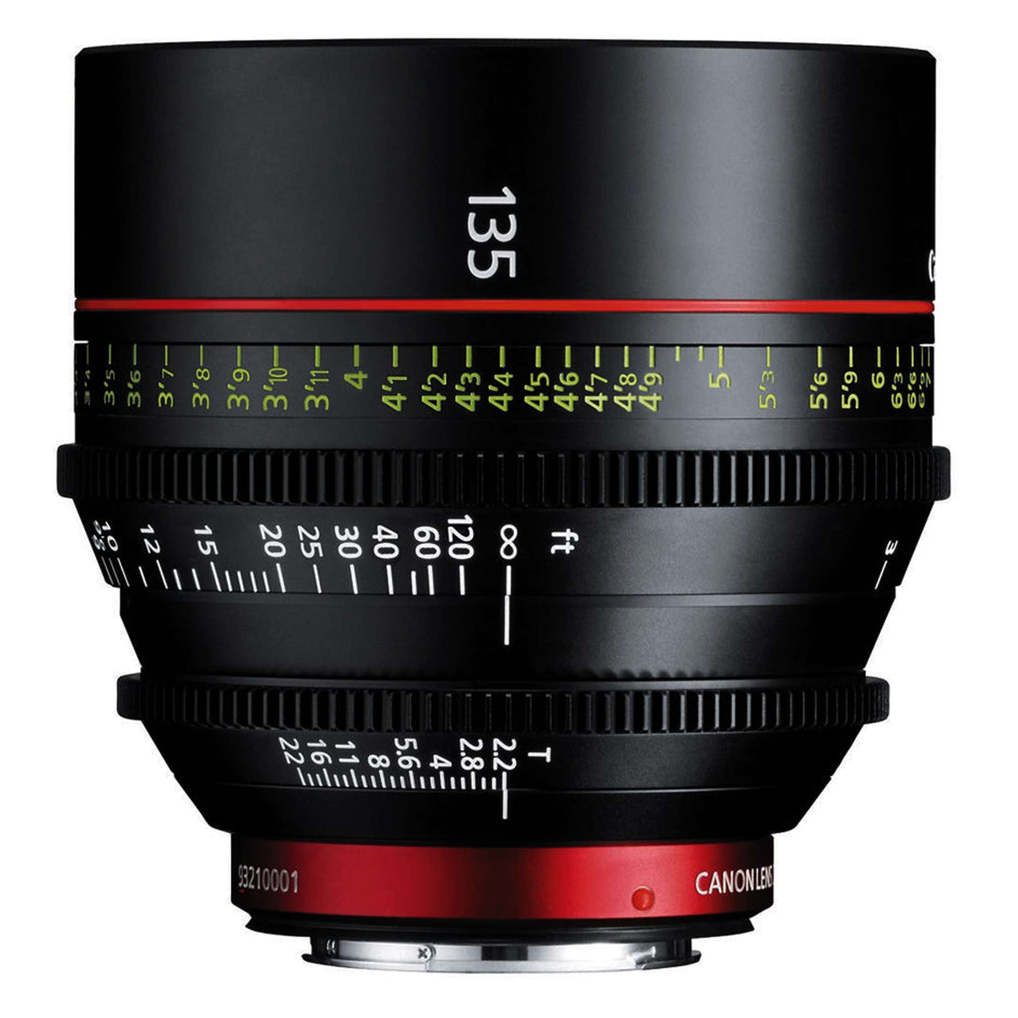 Canon CN-E 135mm T2.2 L F Cinema Prime Lens EF Mount Canon