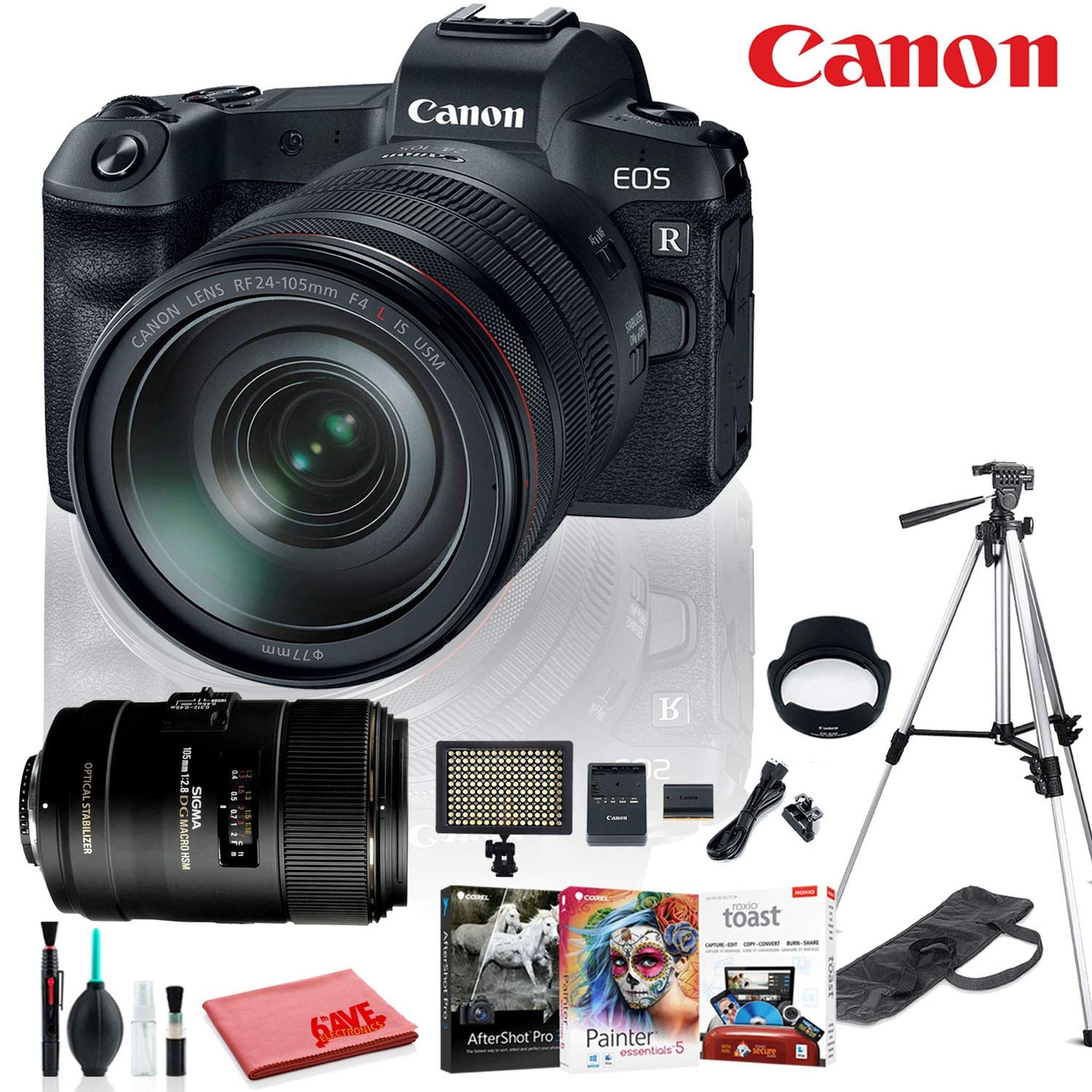 Canon EOS RP Mirrorless Digital Camera with RF 24-105 F4 L is USM Lens International Model Professional Bundle Canon