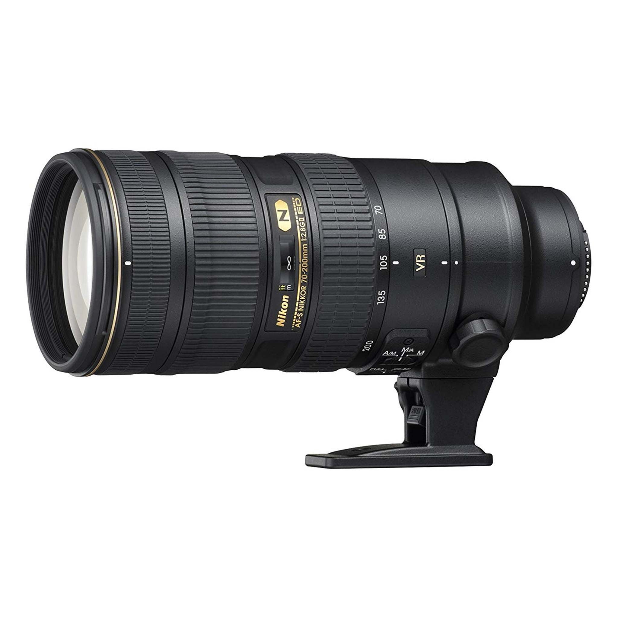 Nikon 70-200mm f/2.8G ED VR II Nikkor Lens + Amazing Accessory Kit Special International Model Bundle Nikon