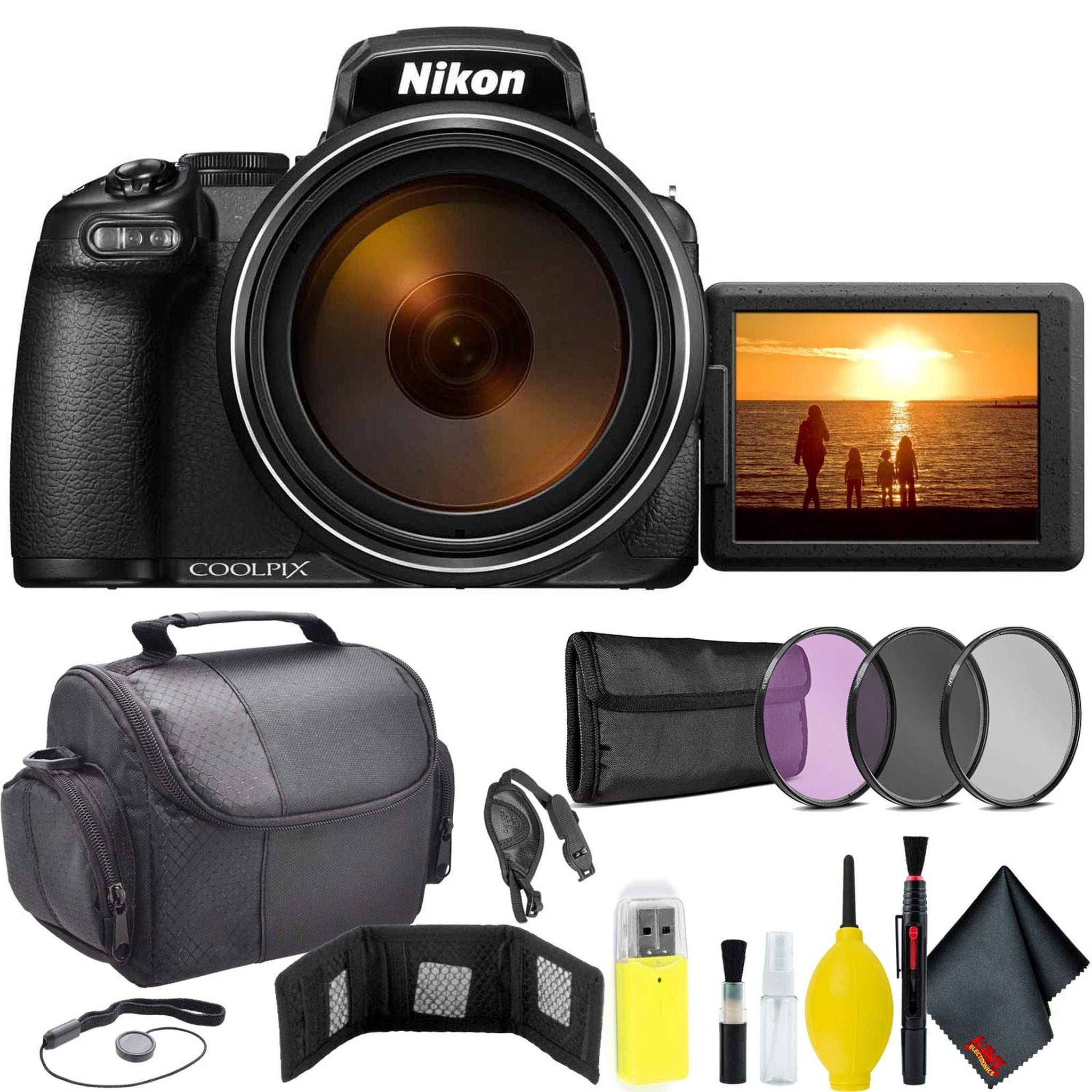 Nikon COOLPIX P1000 Digital Camera Travel Bundle International Model Bundle Nikon