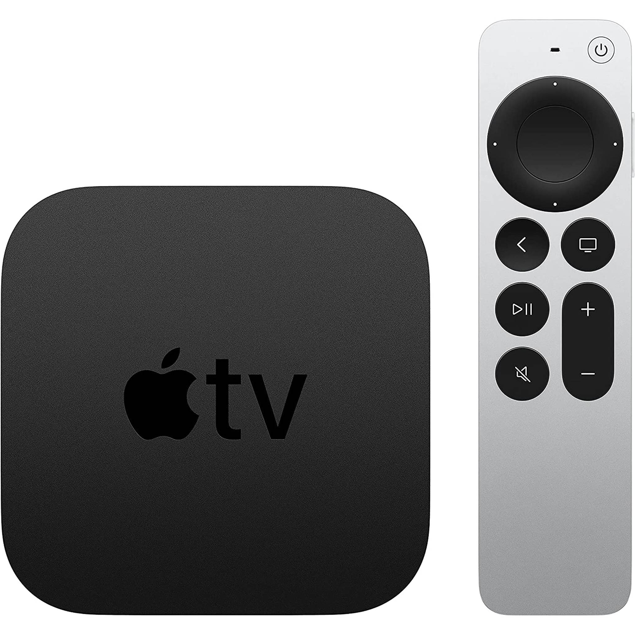 Apple TV HD 32GB Streamer (MHY93LL/A, 2021) Bundle with Wall Mount + Cables