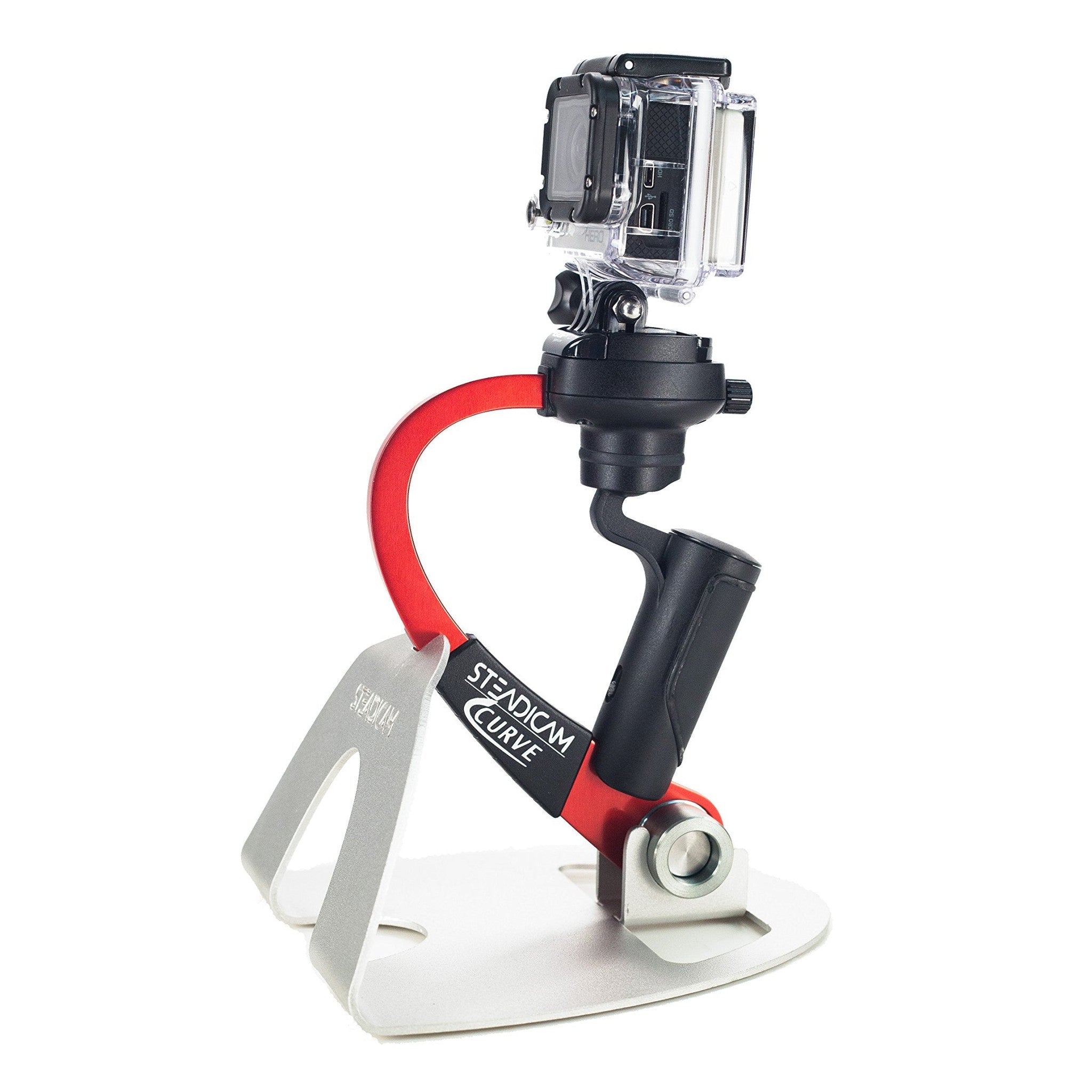 Steadicam CURVE-BK Handheld Video Stabilizer and grip for GoPro Hero Cameras 3, 4 Black & Hero 5 Red SteadiCam