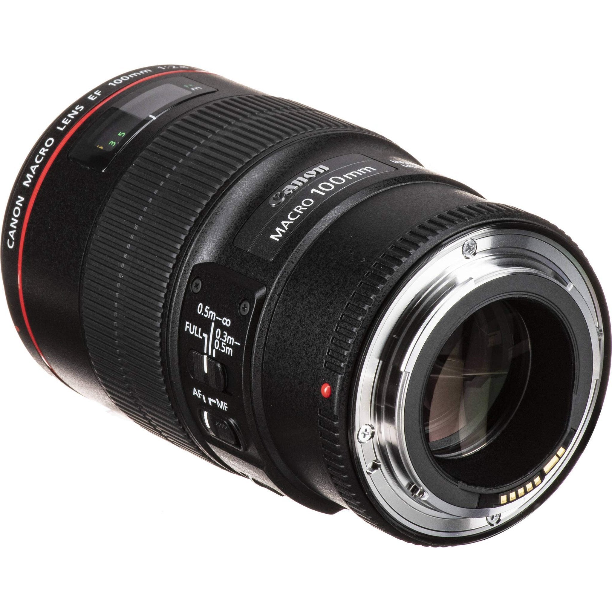 Canon EF 100mm f/2.8L Macro IS USM Lens With Lens Case, Filter Kit AND Cleaning Kit Canon