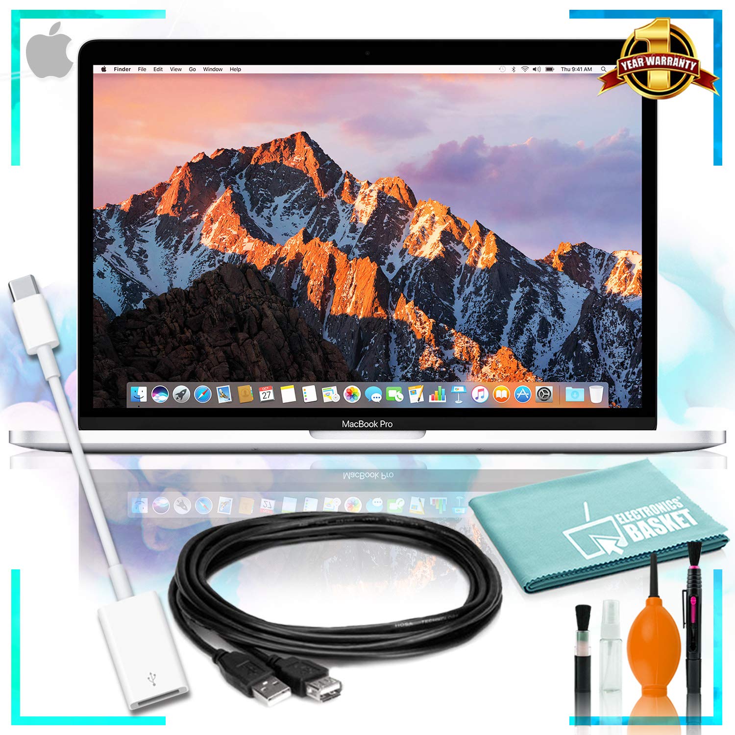 13-inch MacBook Pro with Touch Bar: dual-core i5 512GB - Silver + USB Bundle + Maintanence Kit