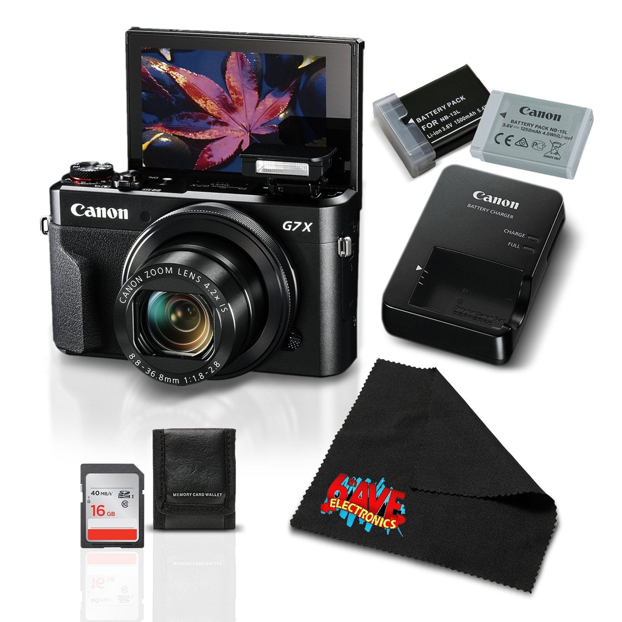 Canon PowerShot G7 X Mark II Digital Camera w/1 Inch CMOS Sensor and Tilt LCD Screen Touchscreen- Essential Bundle 1066C001 Canon