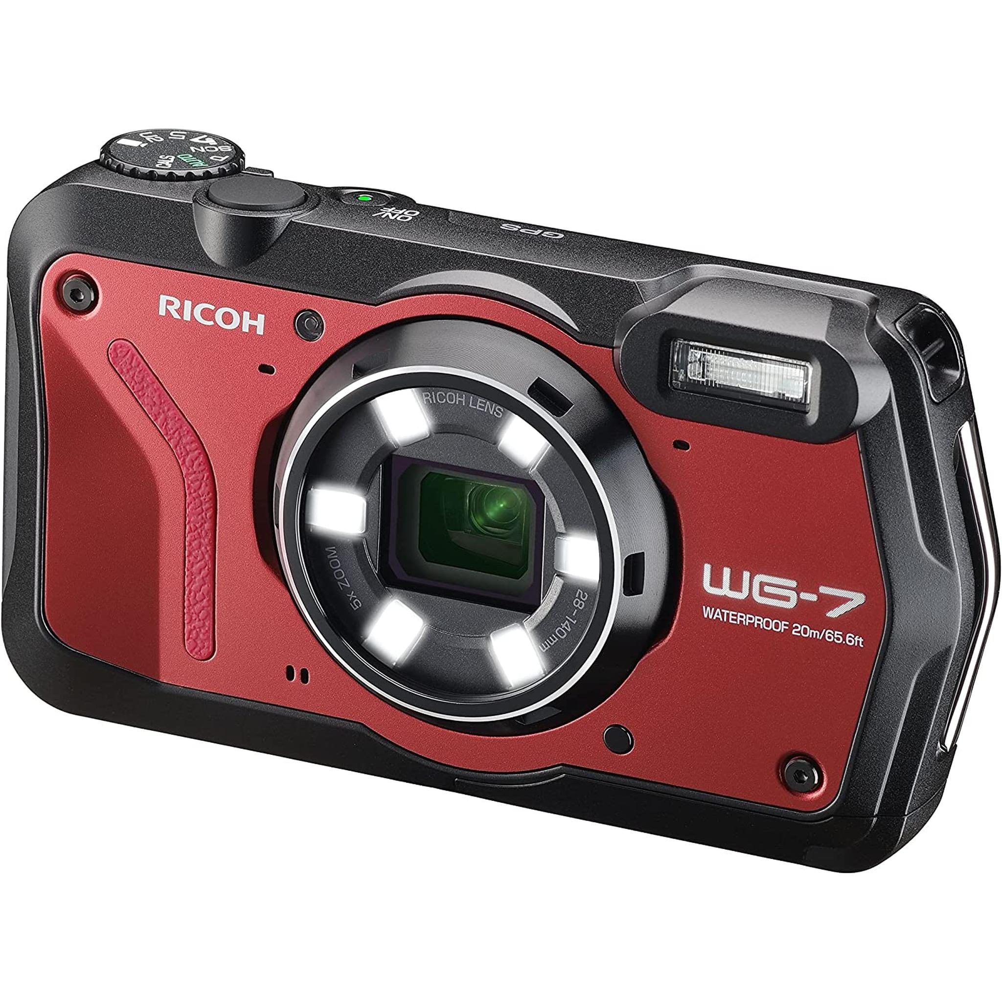 Ricoh 3100 WG-7 Red Authentic Outdoor Camera with Accessories Ricoh