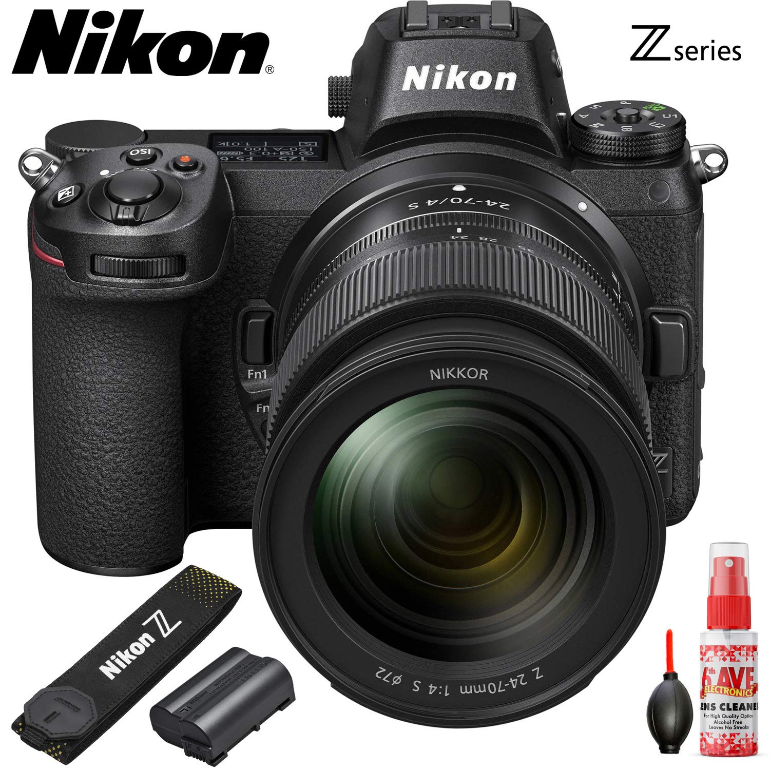 Nikon Z6 Mirrorless Digital Camera with 24-70mm Lens International Model Bundle Nikon