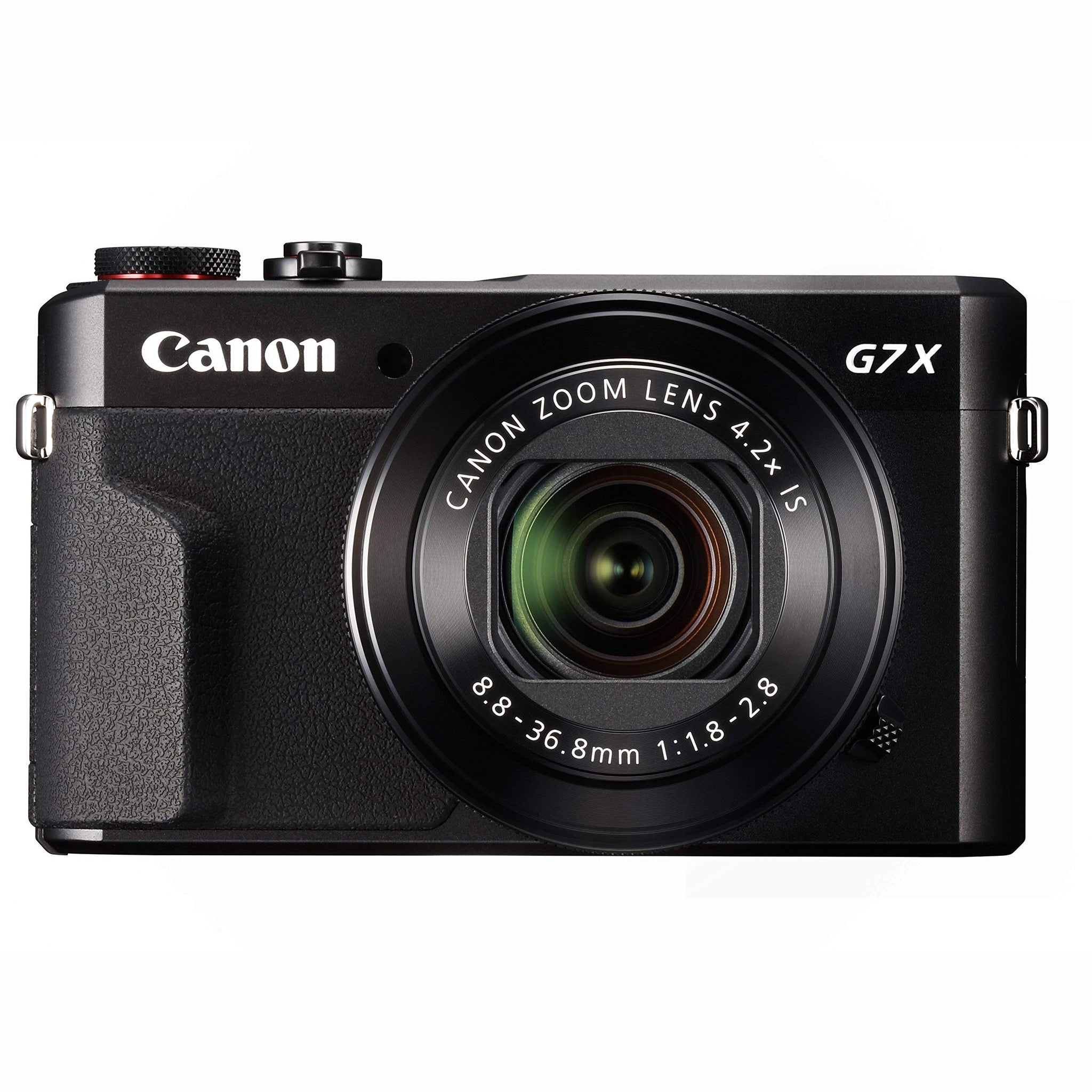 Canon PowerShot Digital Camera G7 X Mark II with Wi-Fi & NFC, LCD Screen, and 1-inch Sensor - Black - International Model Canon