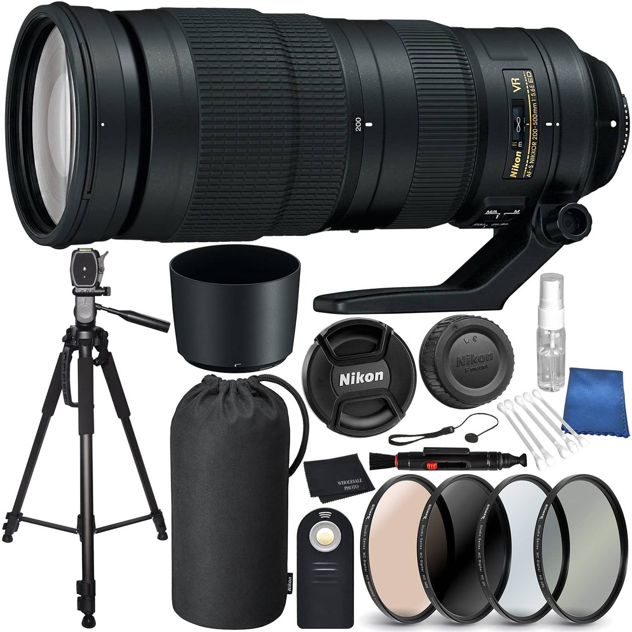 Nikon AF-S NIKKOR 200-500mm f/5.6E ED VR Lens Bundle for Nikon DSLR Cameras Bundle Diginex