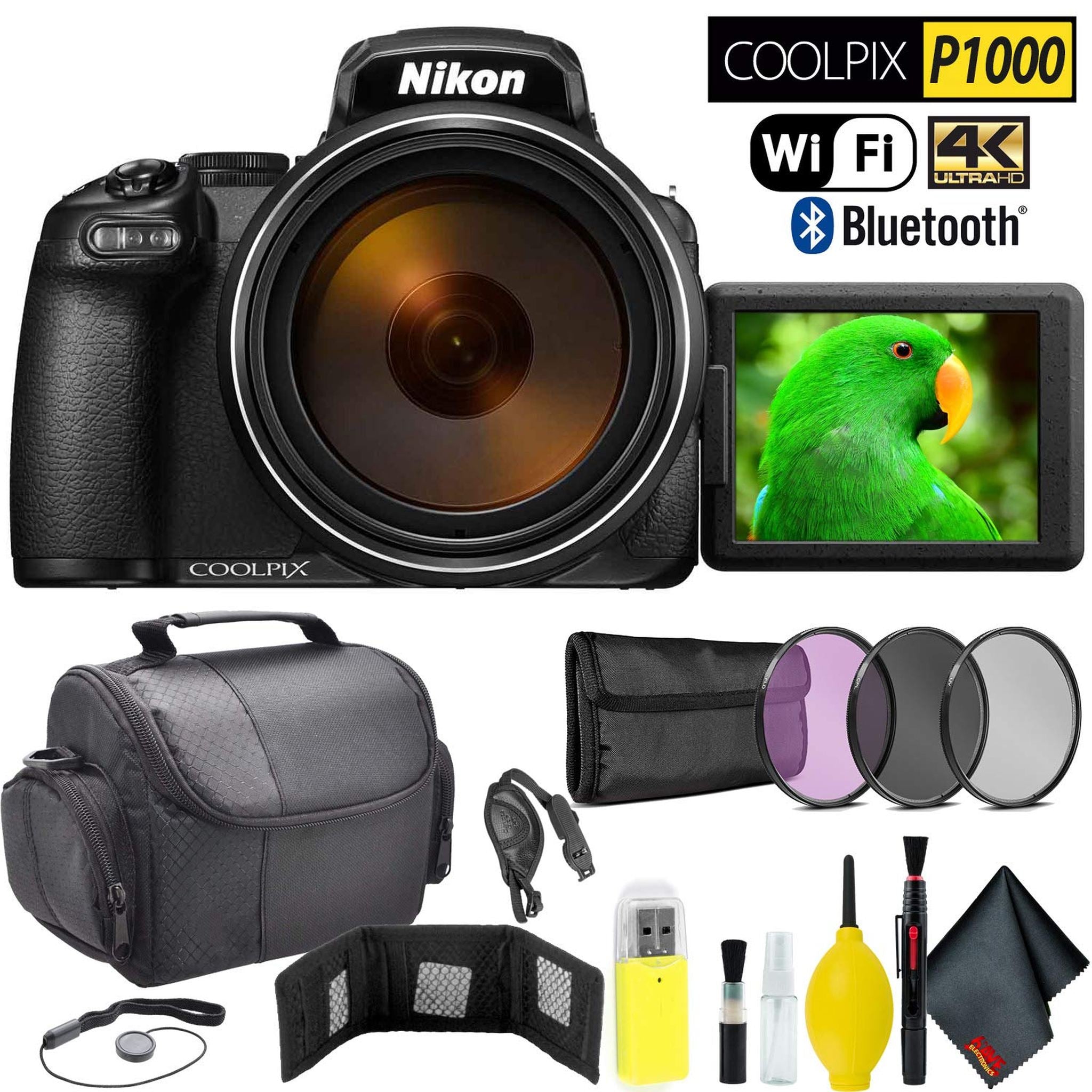 Nikon COOLPIX P1000 Digital Camera Outdoor Bundle International Model Nikon