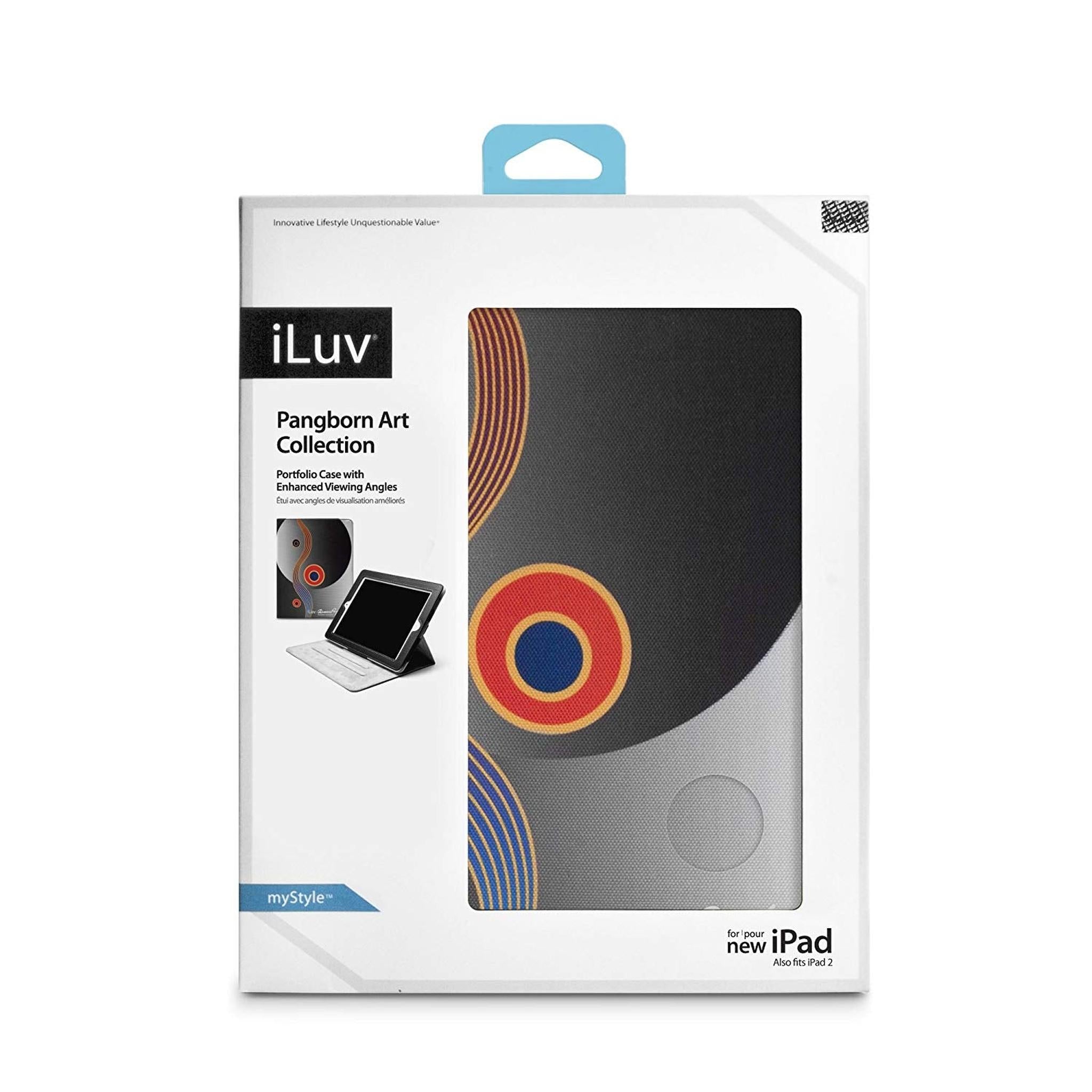 iLuv Pangborn Collection Portfolio Case with Enhanced Viewing Angles for Apple iPad 4, iPad 3rd Generation and iPad 2 iCC838ABS iLuv