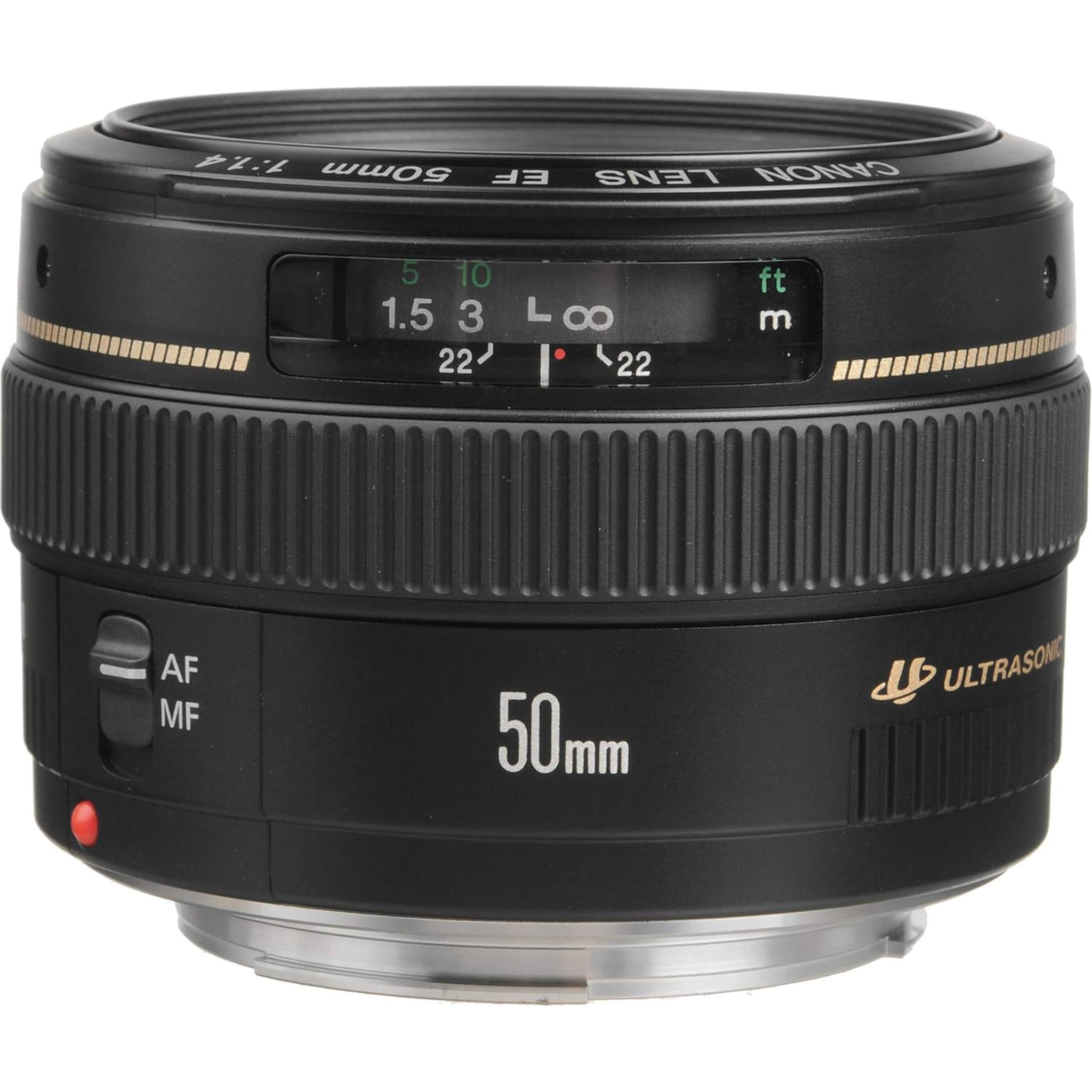 Canon EF 50mm f/1.4 USM Lens 2515A003 Essential Bundle Kit for Canon EOS - International Model No Warranty Canon