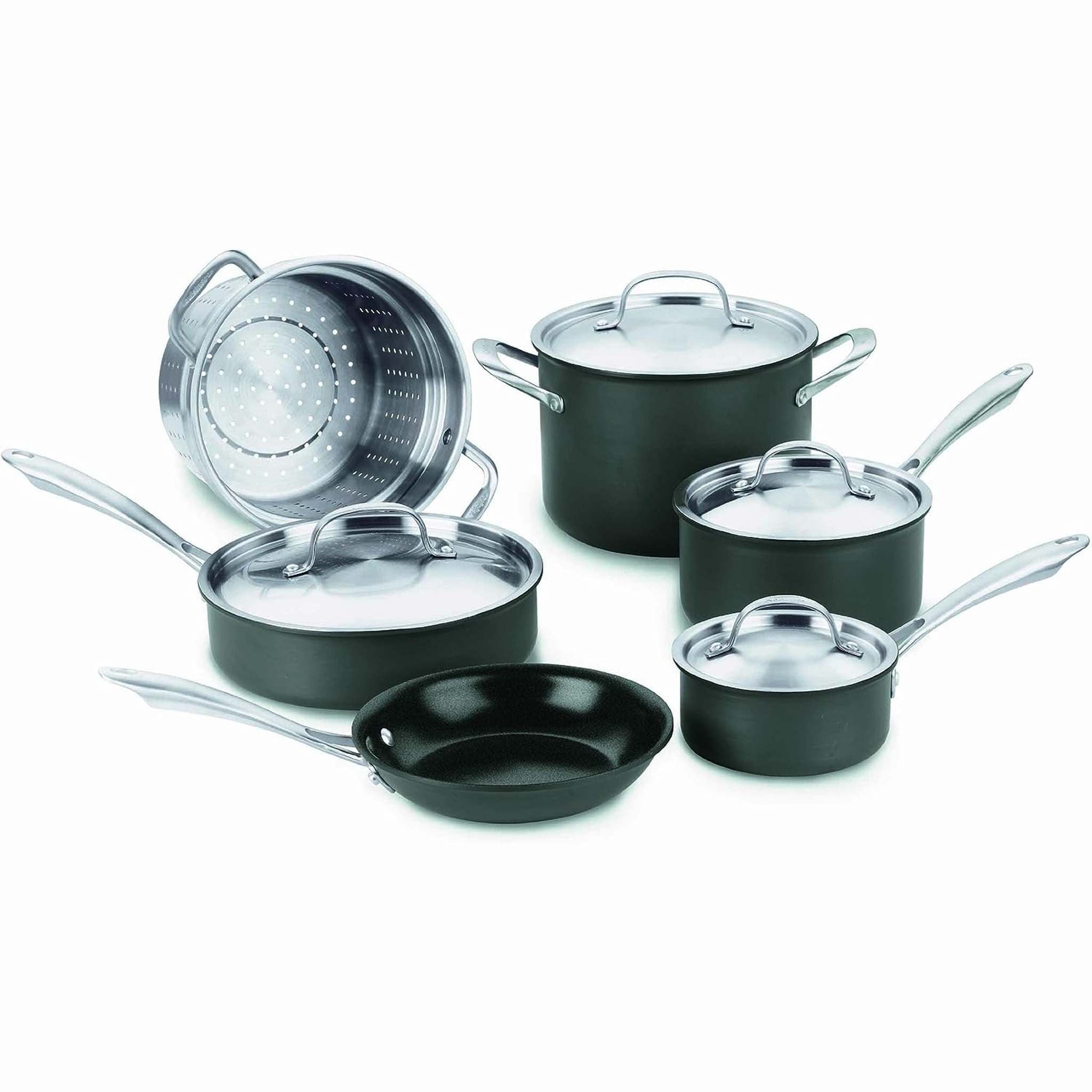 Cuisinart GG-10 GreenGourmet Hard-Anodized Nonstick 10-Piece Cookware Set Cuisinart