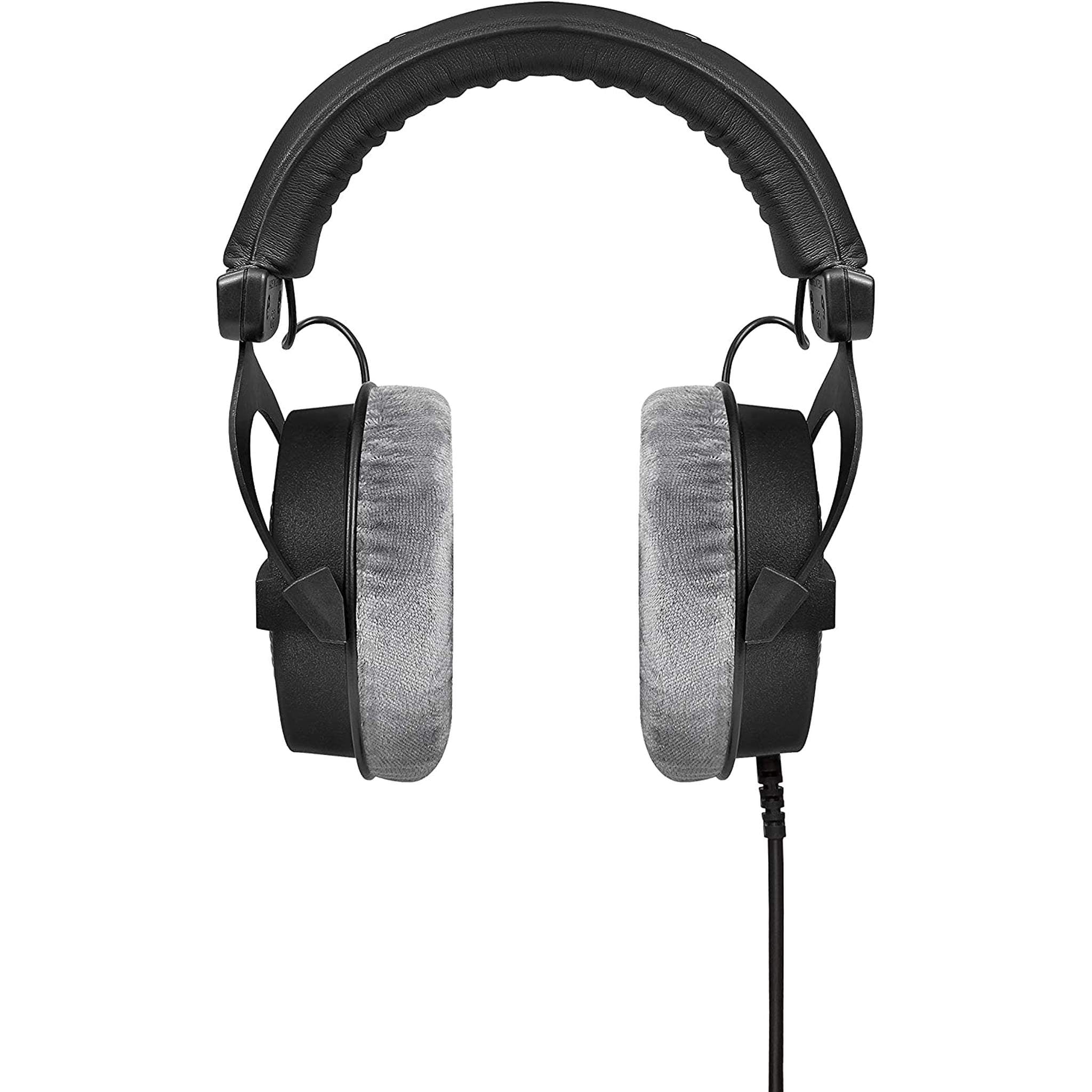 Beyerdynamic DT 990 Pro 250 Ohm Headphones with Splitter and 3-Year Warranty Base Bundle Beyerdynamic