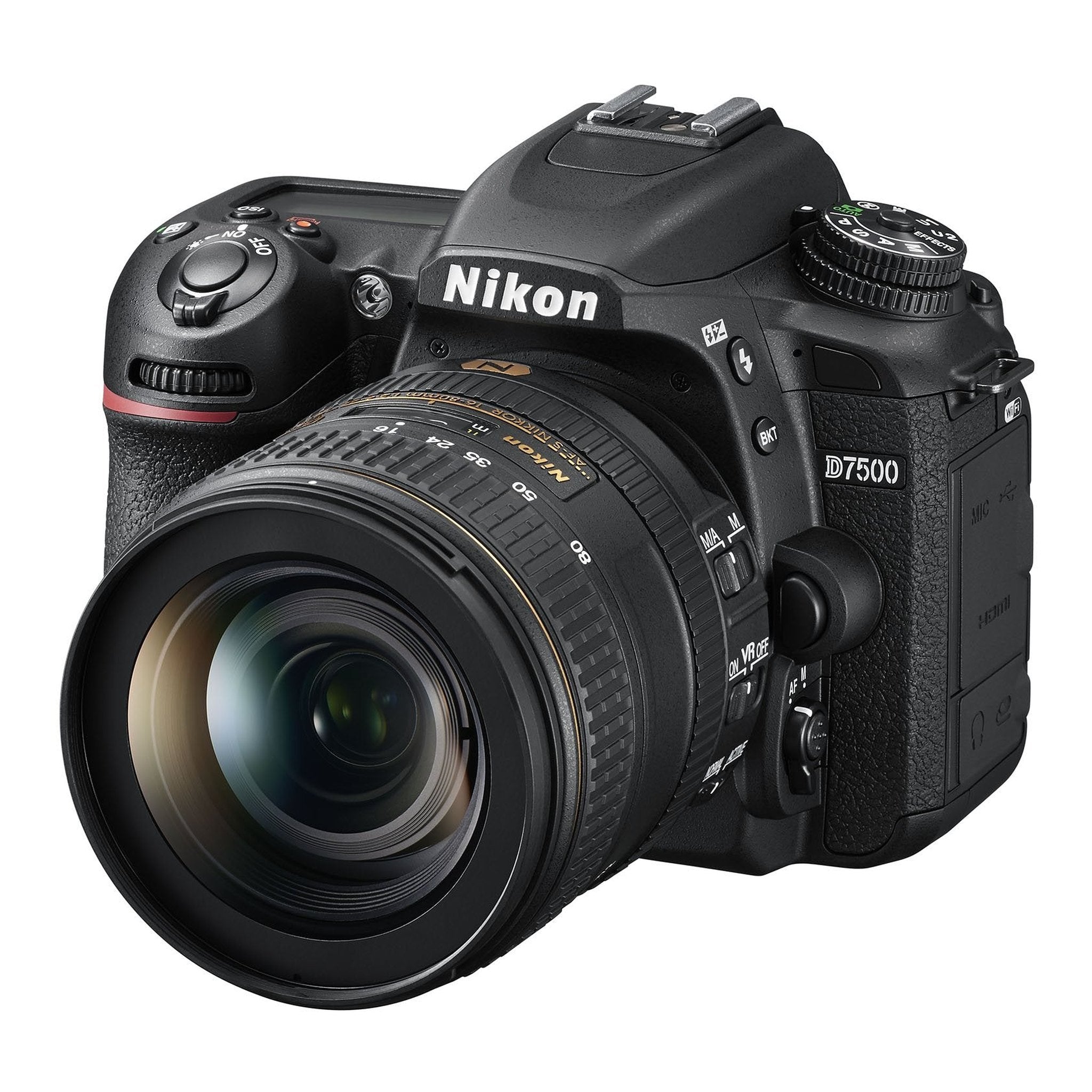 Nikon D7500 20.9MP DSLR Camera with AF-S DX NIKKOR 16-80mm f/2.8-4E ED VR Lens, Black International Model Nikon