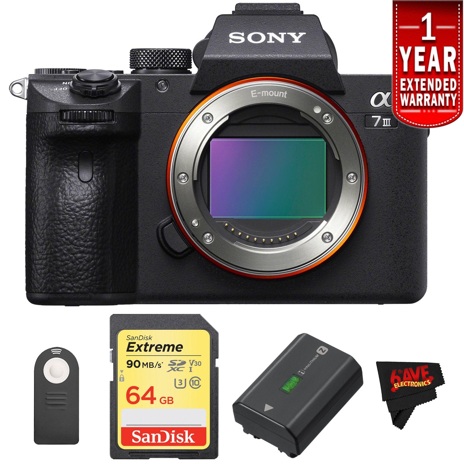 Sony a7 III Mirrorless Digital Camera Body Only International Version Starters Kit Sony