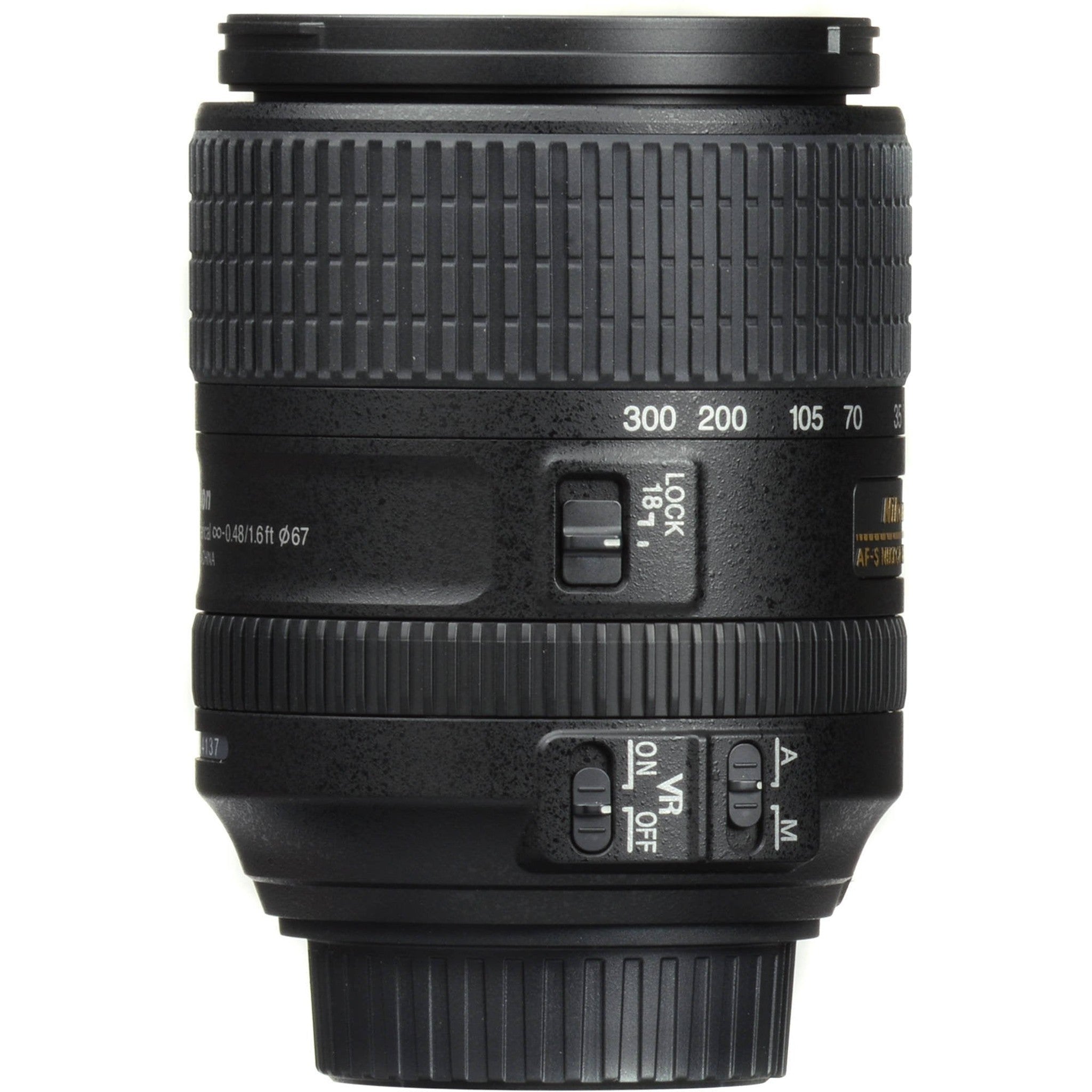 Nikon AF-S DX VR Nikkor 18-300MM Lens Intl Model + 4.5 inch Vivitar Premium Lens Case + Cleaning Kit Nikon