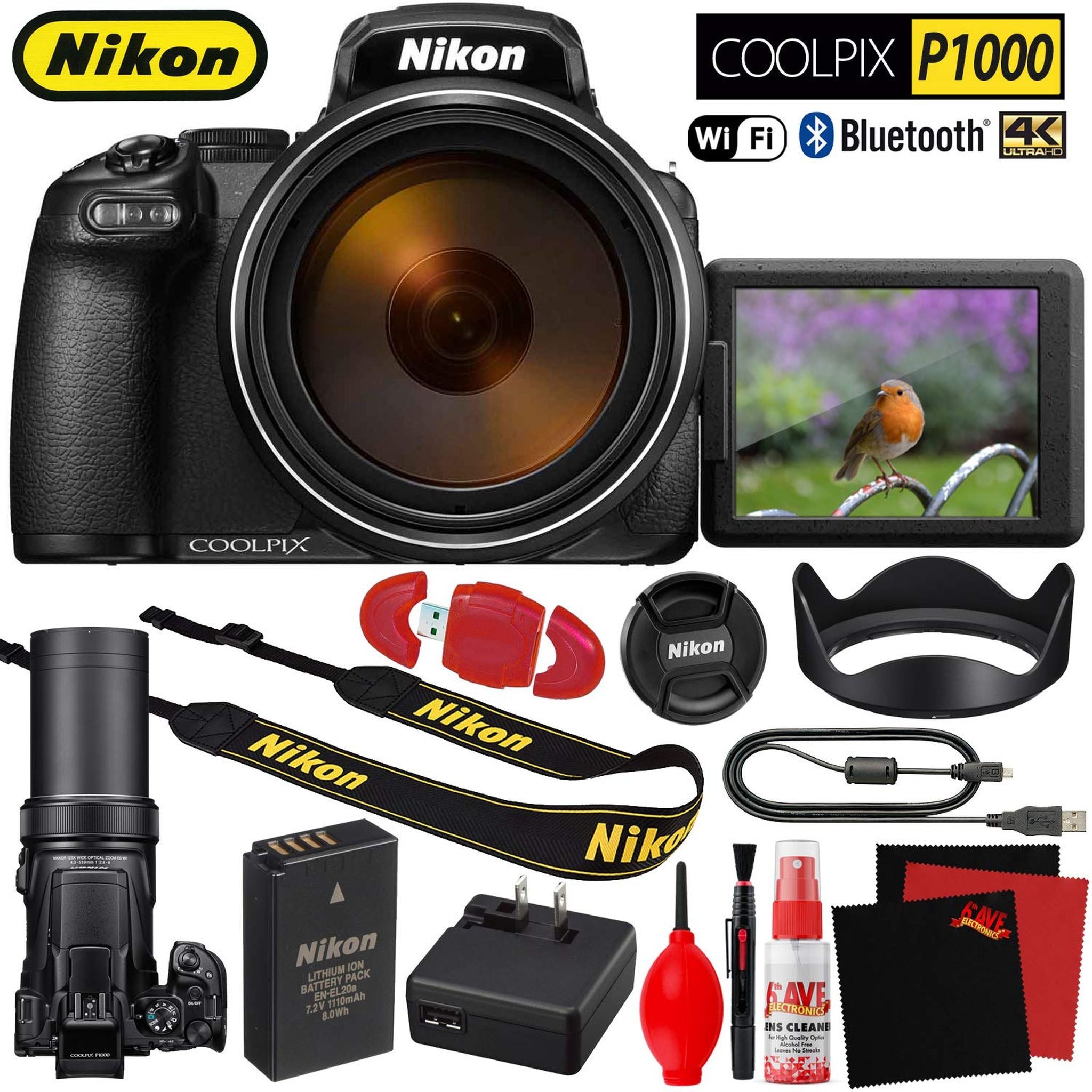 Nikon COOLPIX P1000 Digital Camera Base Bundle International Model Nikon