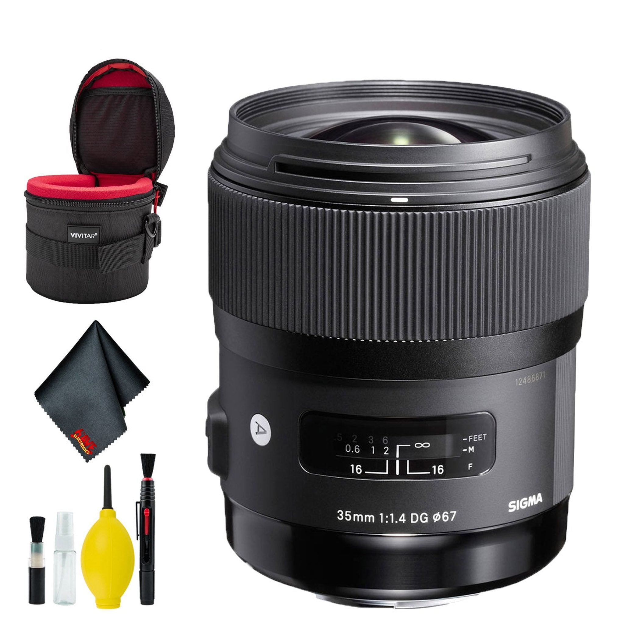 Sigma 35mm f/1.4 DG HSM Art Lens for Nikon F USA Deluxe Bundle Sigma