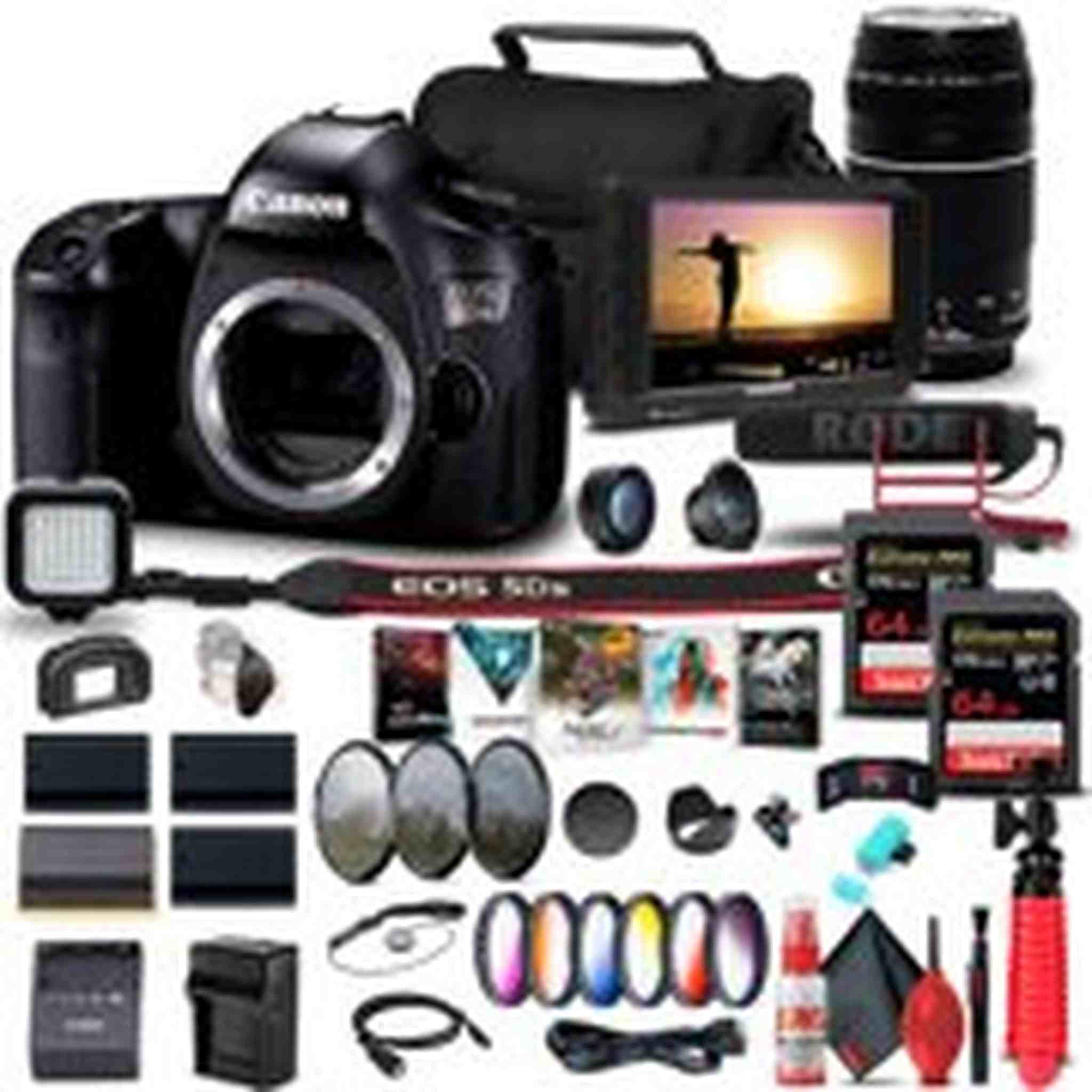 Canon EOS 5DS DSLR Camera Body Only 0581C002 + Canon Lens Ultimate Bundle Canon