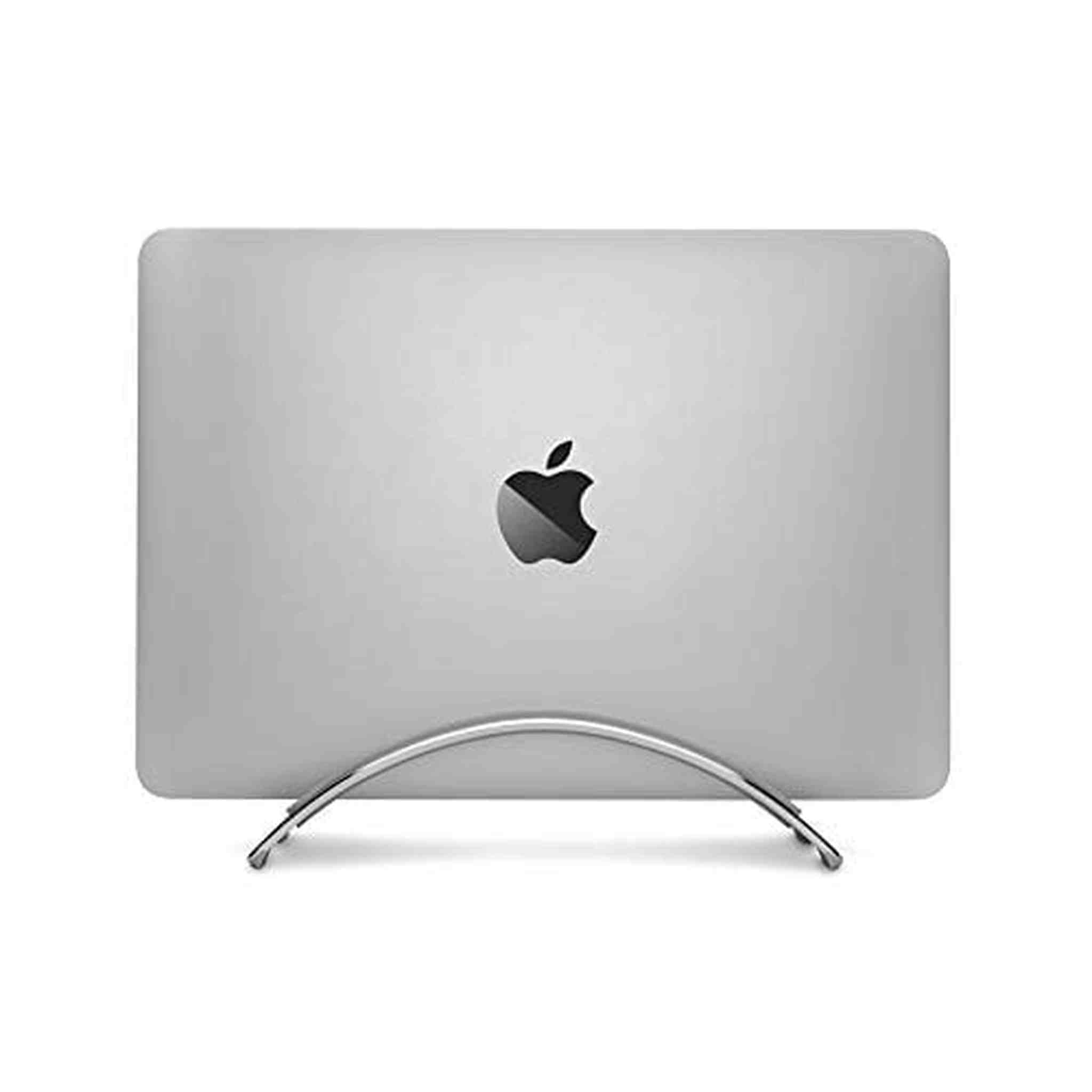 Twelve South BookArc for MacBook | Space-Saving Vertical Desktop Stand for Apple notebooks Silver Newest Version Twelve South