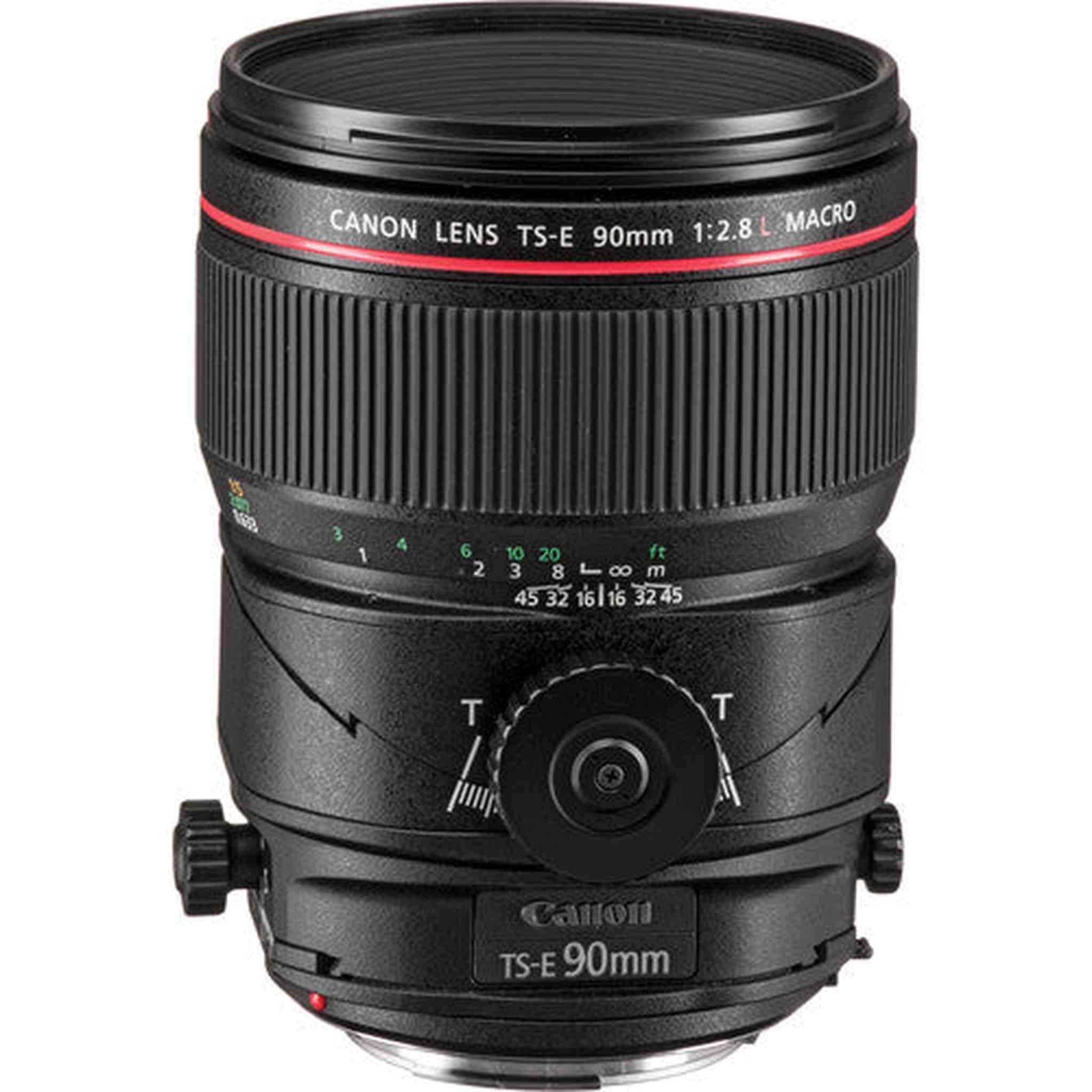 Canon TS-E 90mm Macro Tilt-Shift Lens Intl Model with 32GB SD, Bag, and More Canon