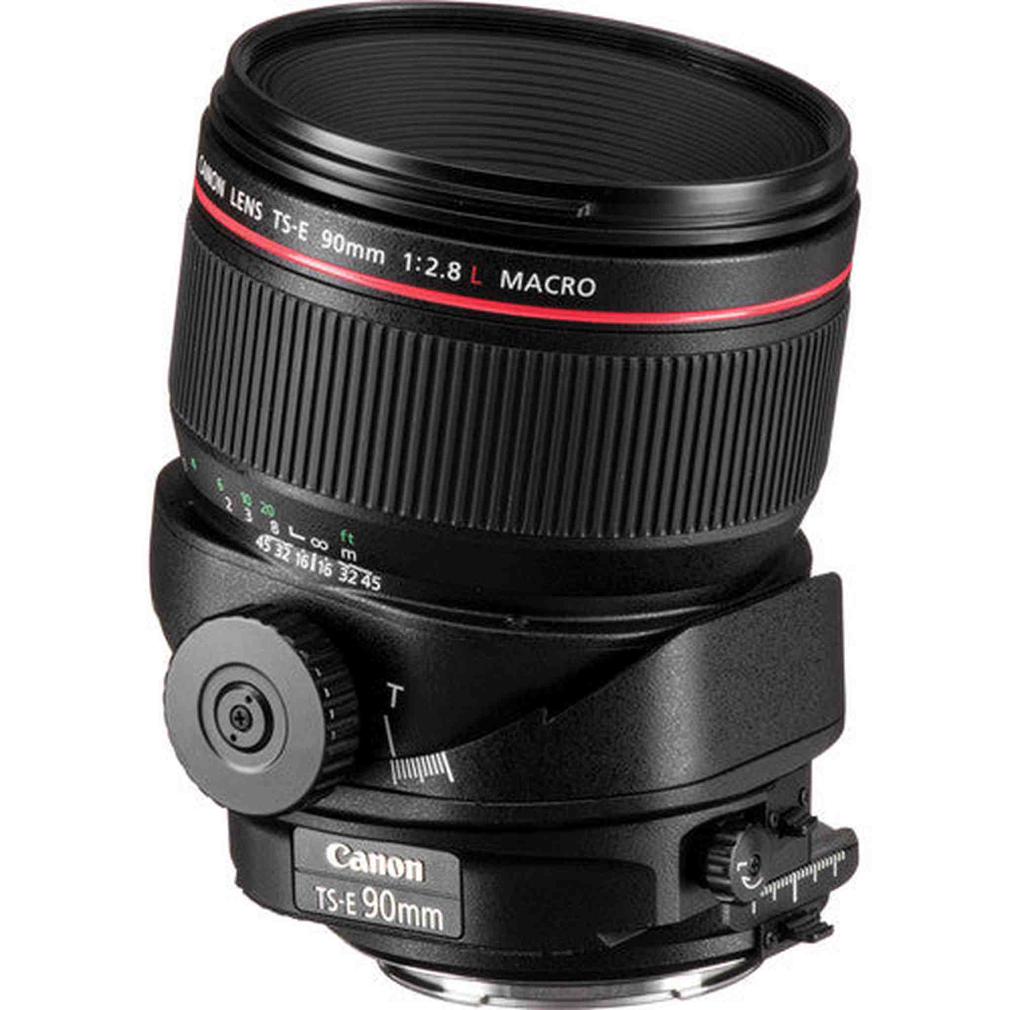 Canon TS-E 90mm Macro Tilt-Shift Lens Intl Model with 32GB SD, Bag, and More Canon