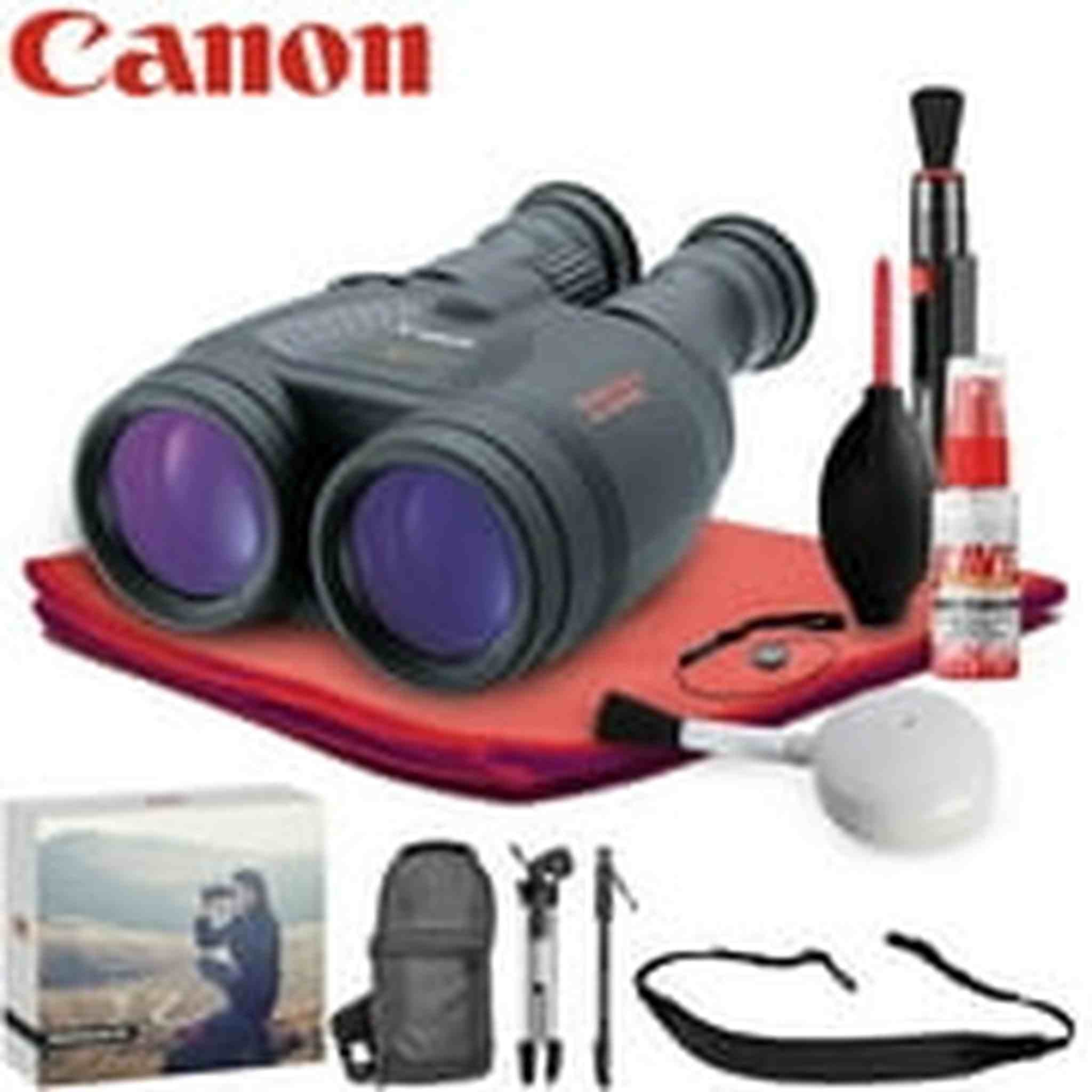 Canon 18x50 IS Image Stabilized Binocular - Exclusive Outdoors Binoculars Kit Canon