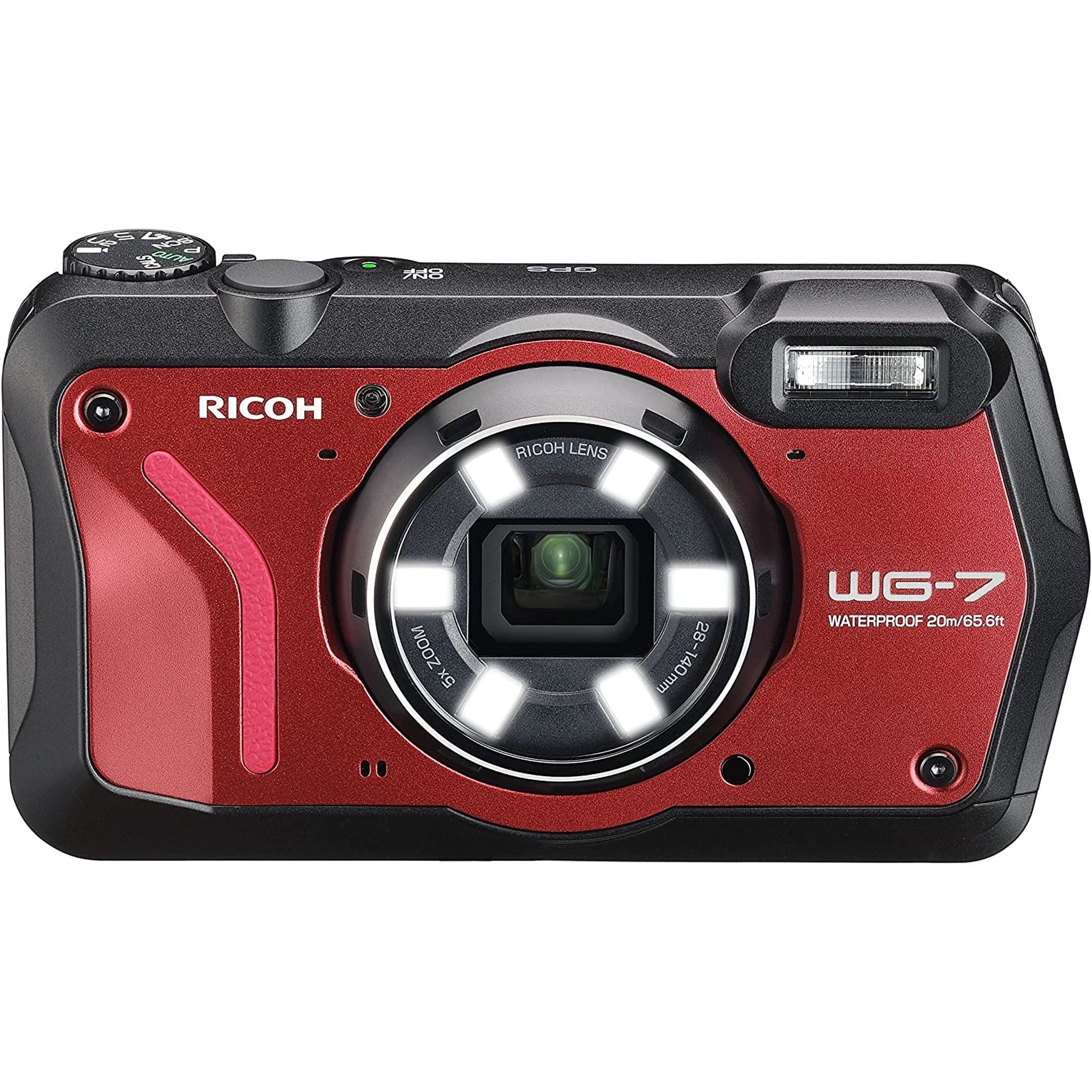 Ricoh 3100 WG-7 Red Authentic Outdoor Camera with Accessories Ricoh