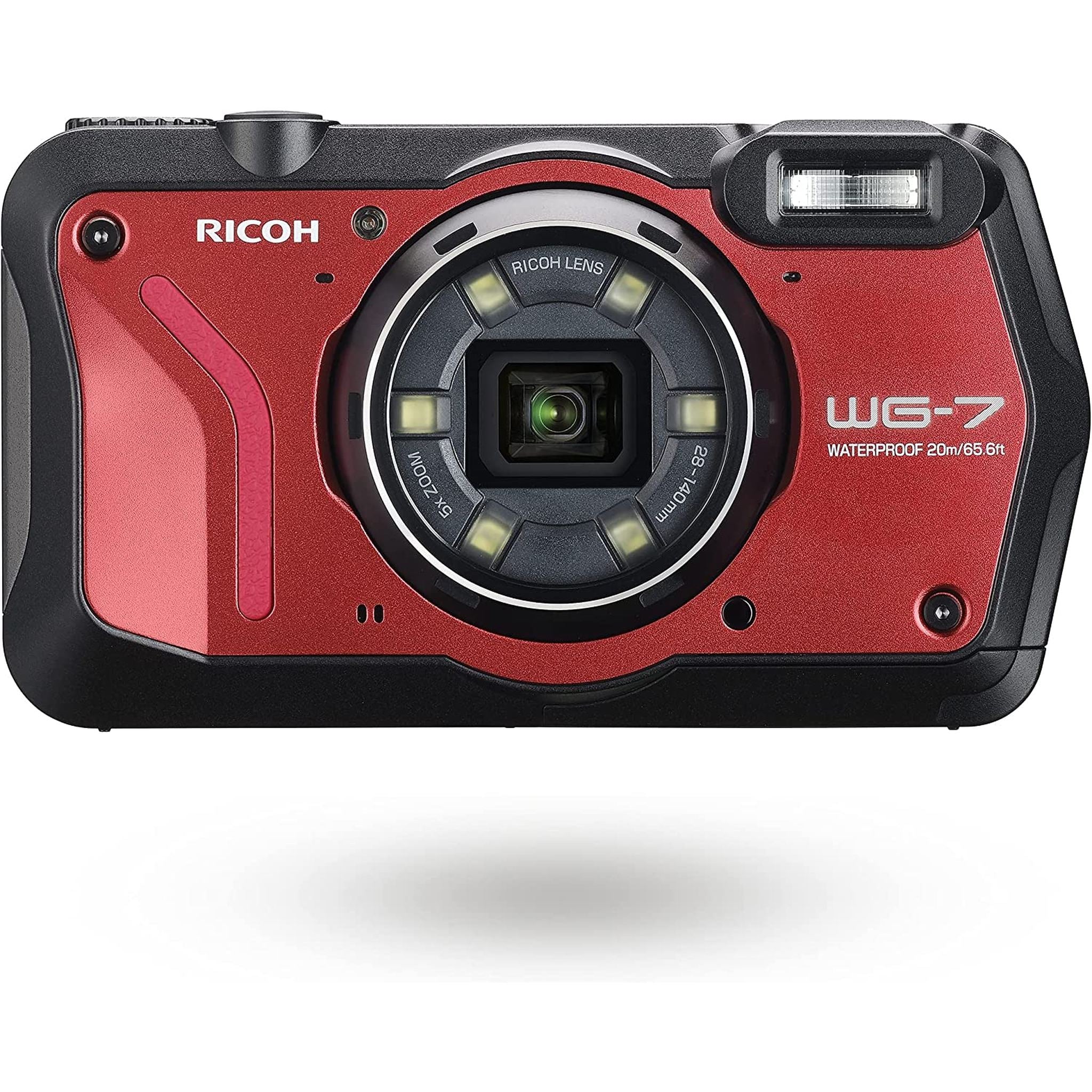 Ricoh 3100 WG-7 Red Authentic Outdoor Camera with Accessories Ricoh