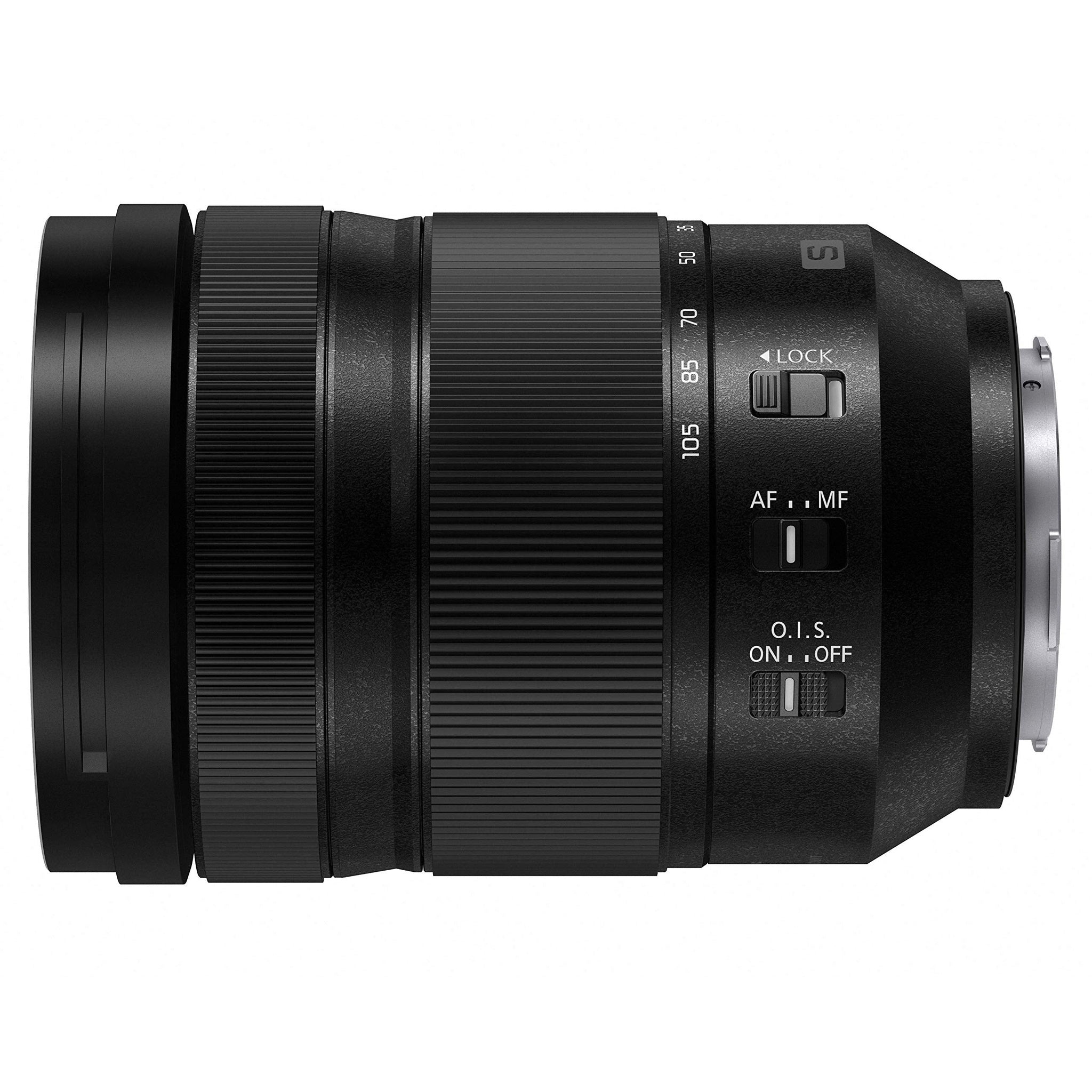 Panasonic LUMIX S 24-105mm F4 Lens, Full-Frame L Mount, Optical Image Stabilizer and Rugged Dust/Splash/Freeze-Resistant for Panasonic LUMIX S Series Mirrorless Cameras - S-R24105 Panasonic