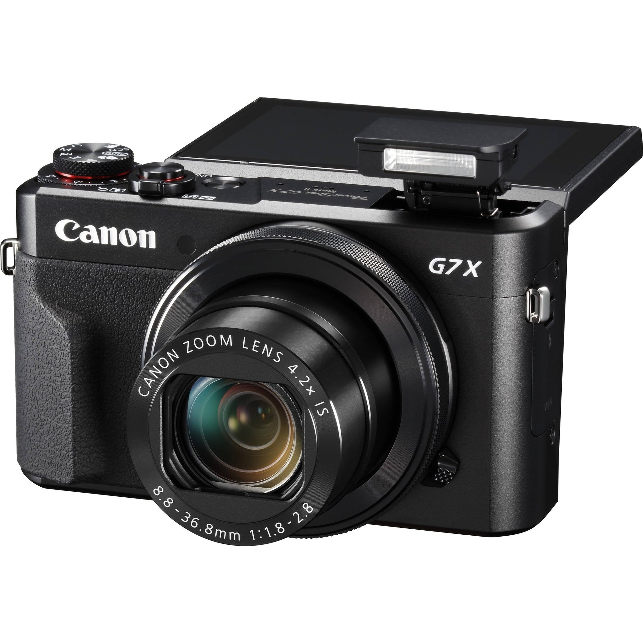 Canon PowerShot G7 X Mark II Digital Camera Intl Model + 32gb Memory SD Card Bundle + Camera Case + Cleaning Kit Canon