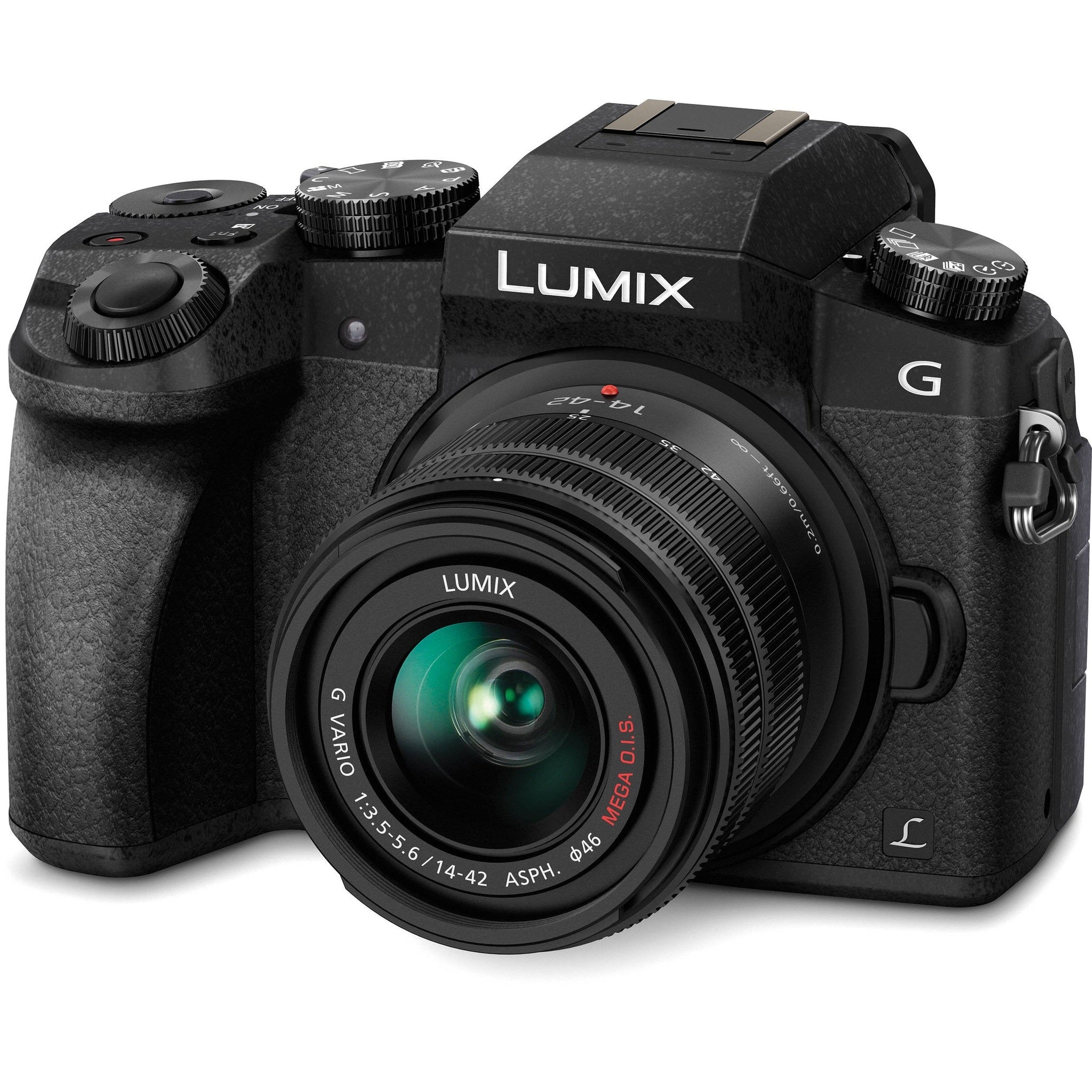 Panasonic Lumix DMC-G7 Four Thirds Digital Camera w/ 14-42mm Camera Kit Panasonic