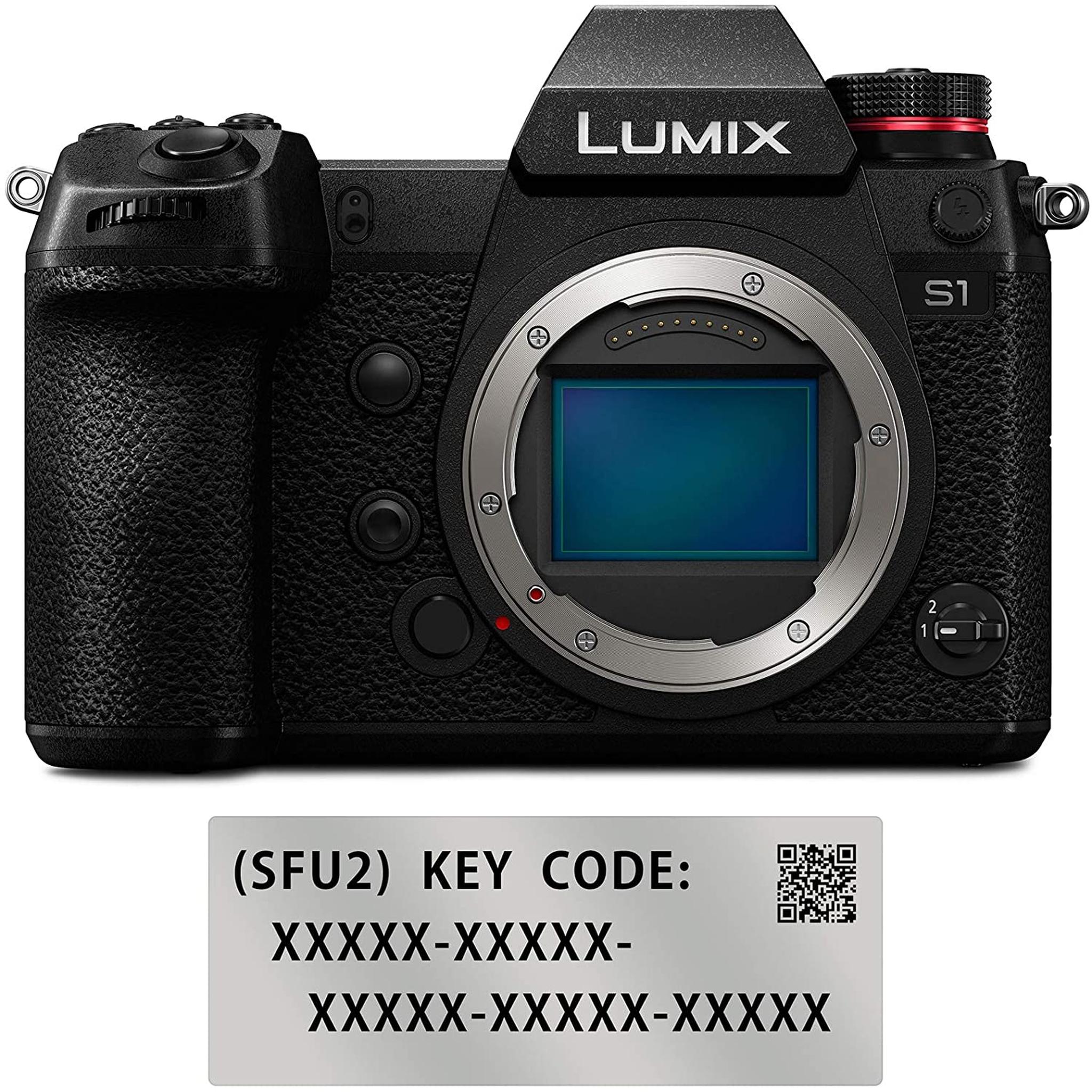 Panasonic Lumix DC-S1 Full-Frame Mirrorless Digital Camera Body with DMW-SFU2 S1 Filmmaker Upgrade Software Key Code Panasonic